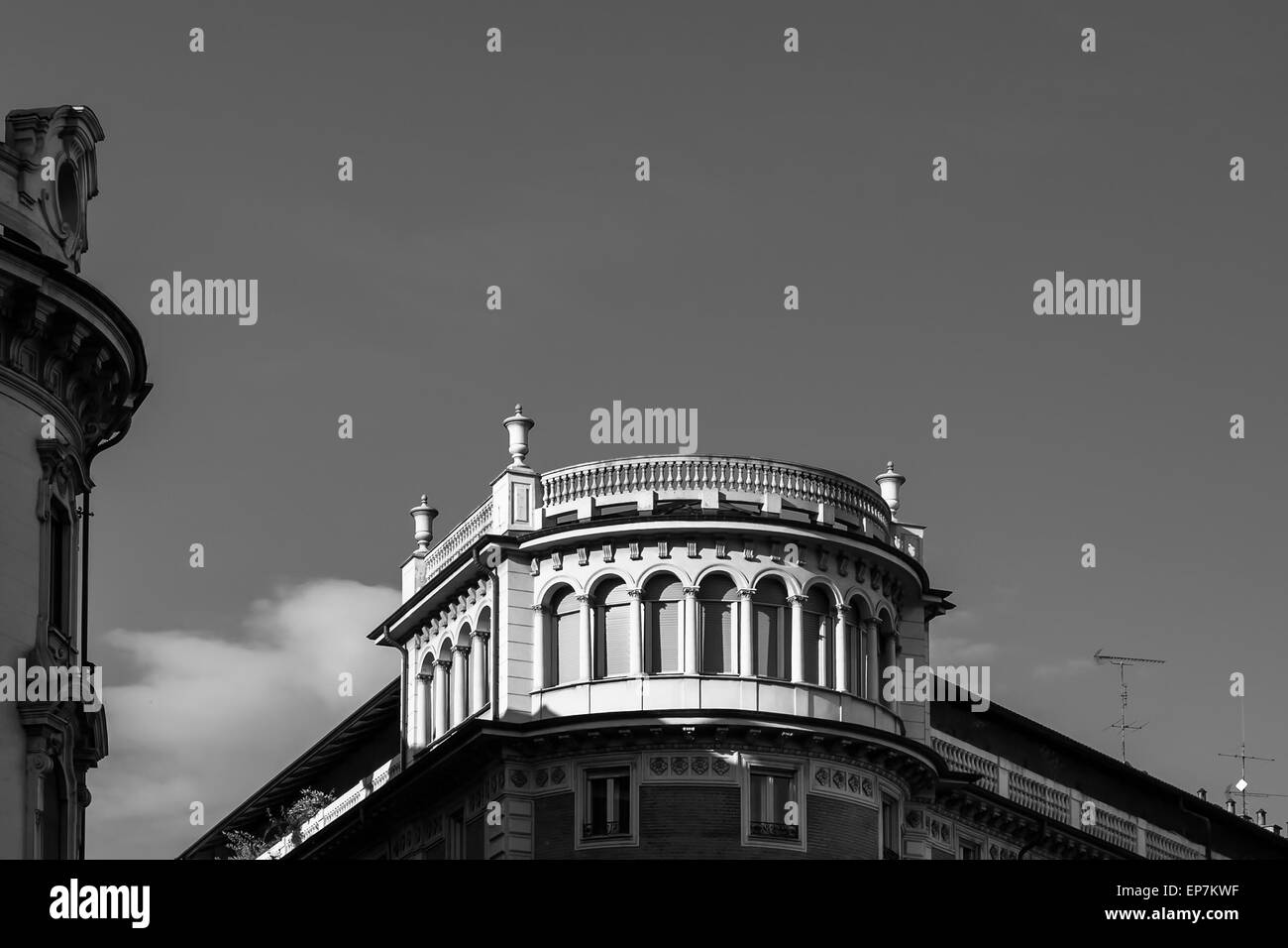 Torino's roofs. View of some of Turin's rooftops Stock Photo