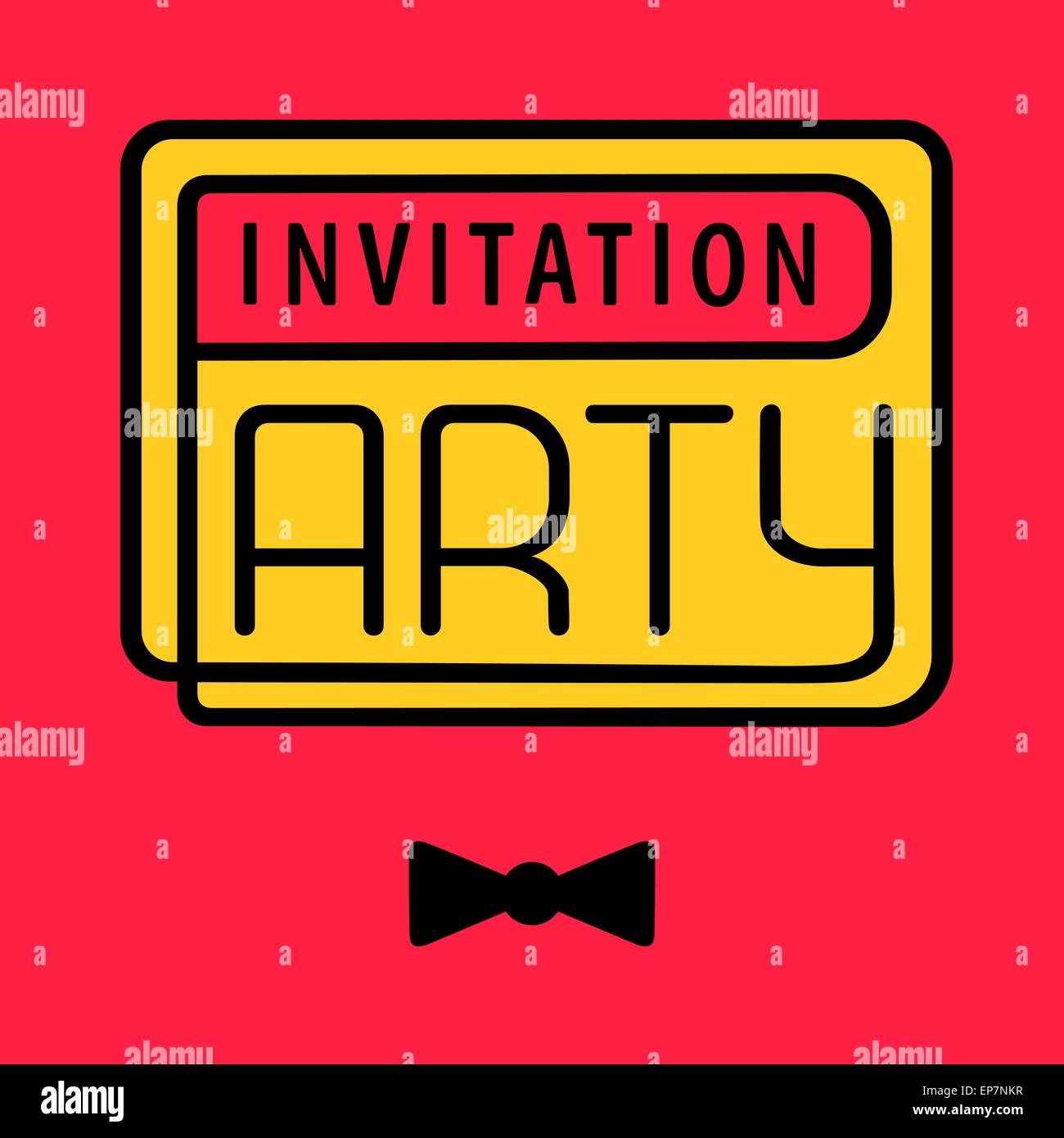 Party Invitation Card Stock Vector Image & Art - Alamy