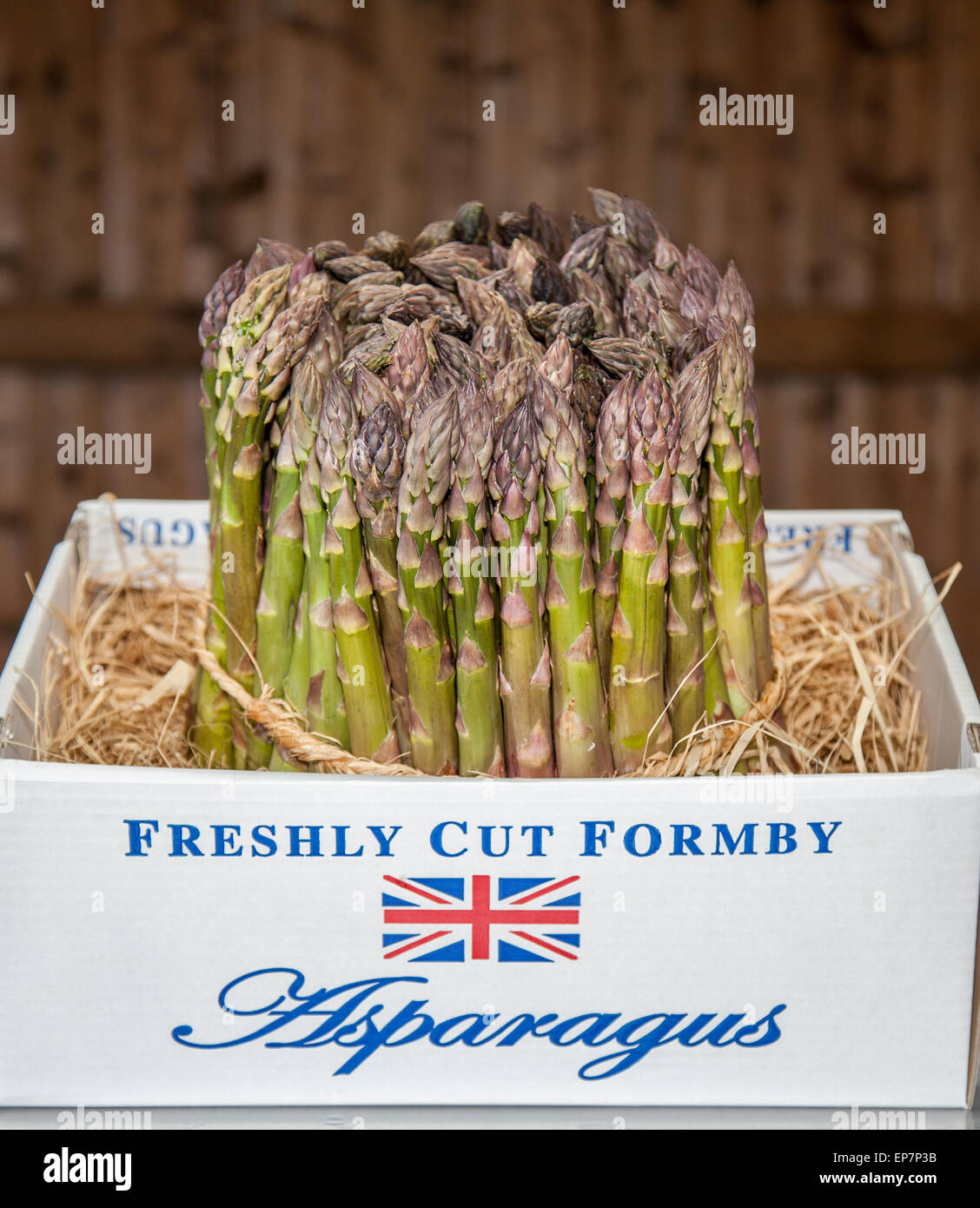 Freshly Cut Formby Asparagus, Southport, Merseyside, UK 14th May, 2015