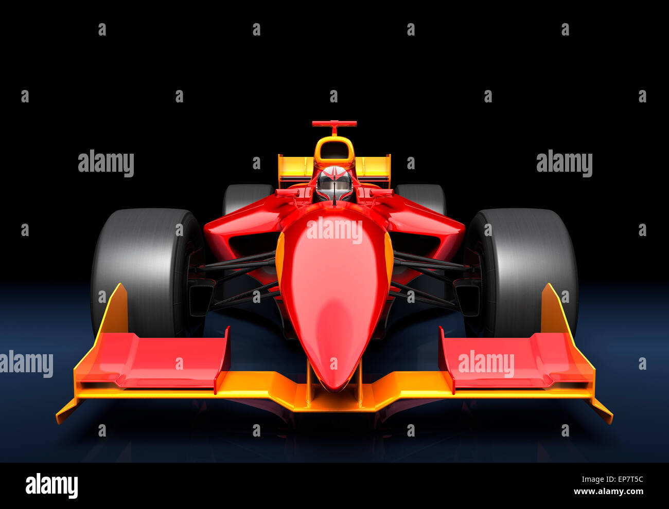 3d model race car on a black background with reflection. 3d rendering,  Sport car racing formula one race track line art, AI Generated 25501419  Stock Photo at Vecteezy