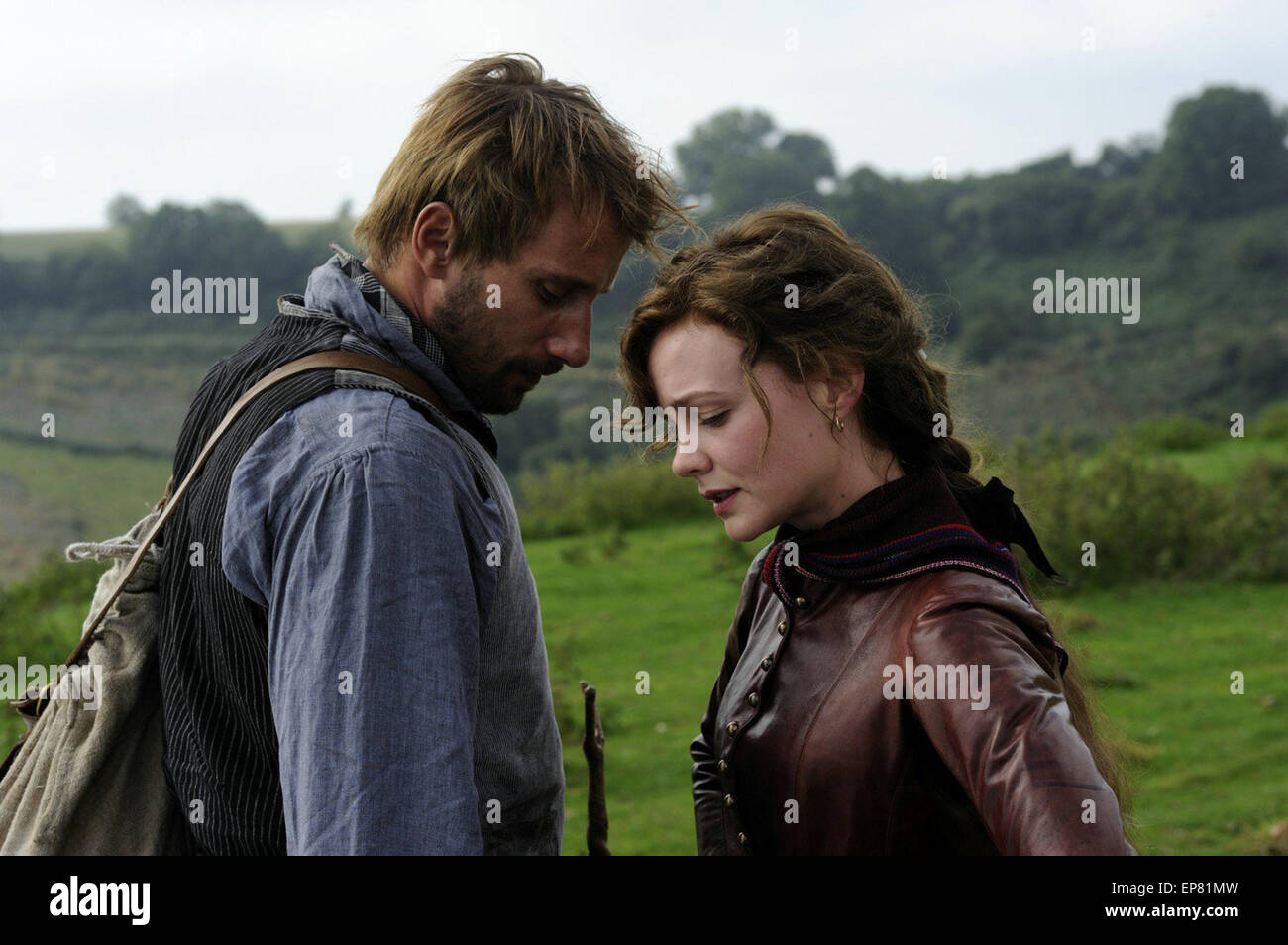 Far from the Madding Crowd is an 2015 British romantic drama film directed by Thomas Vinterberg and starring Carey Mulligan, Matthias Schoenaerts, Michael Sheen, Tom Sturridge, and Juno Temple.  This photograph is for editorial use only and is the copyright of the film company and/or the photographer assigned by the film or production company and can only be reproduced by publications in conjunction with the promotion of the above Film. A Mandatory Credit to the film company is required. The Photographer should also be credited when known. Stock Photo