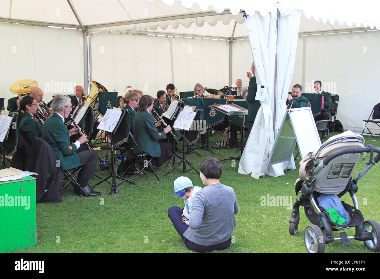 Middlesex Yeomanry Concert Band, Chestnut Sunday, Bushy Park, Hampton