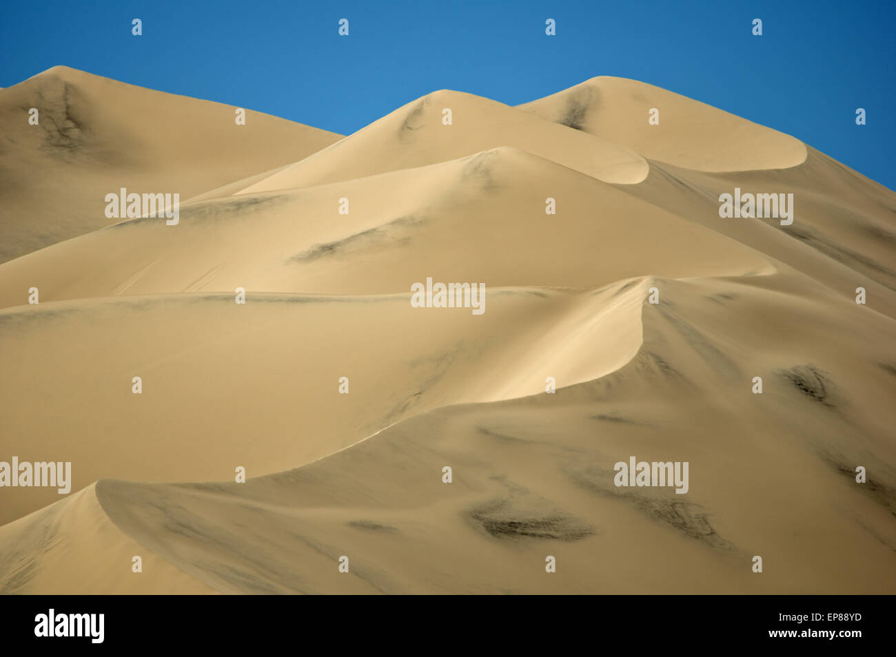 Eureka sand dunes in Death Valley National Park California Stock Photo