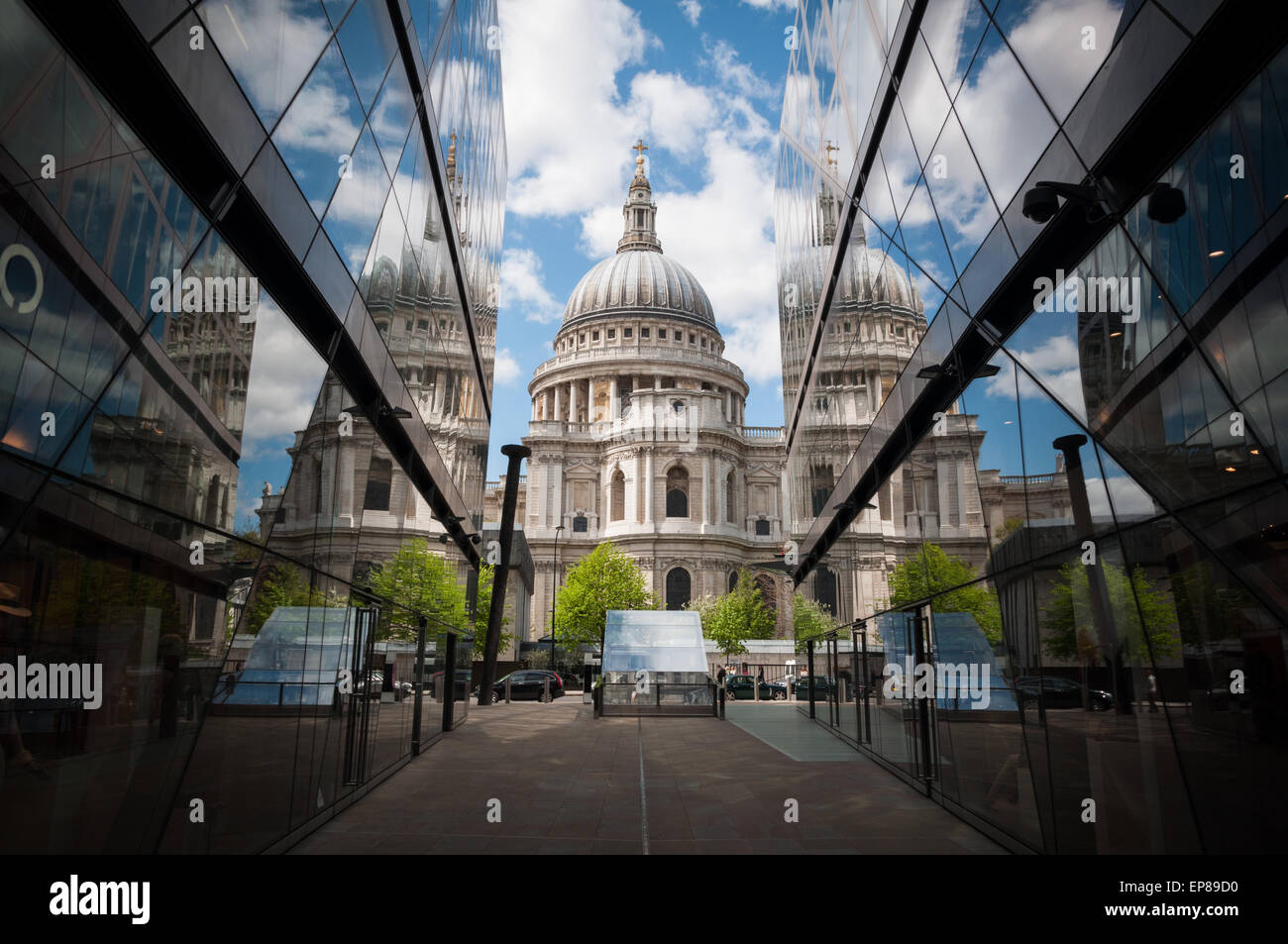 St Paul's Cathedral as seen from One New Change, London, England Stock Photo