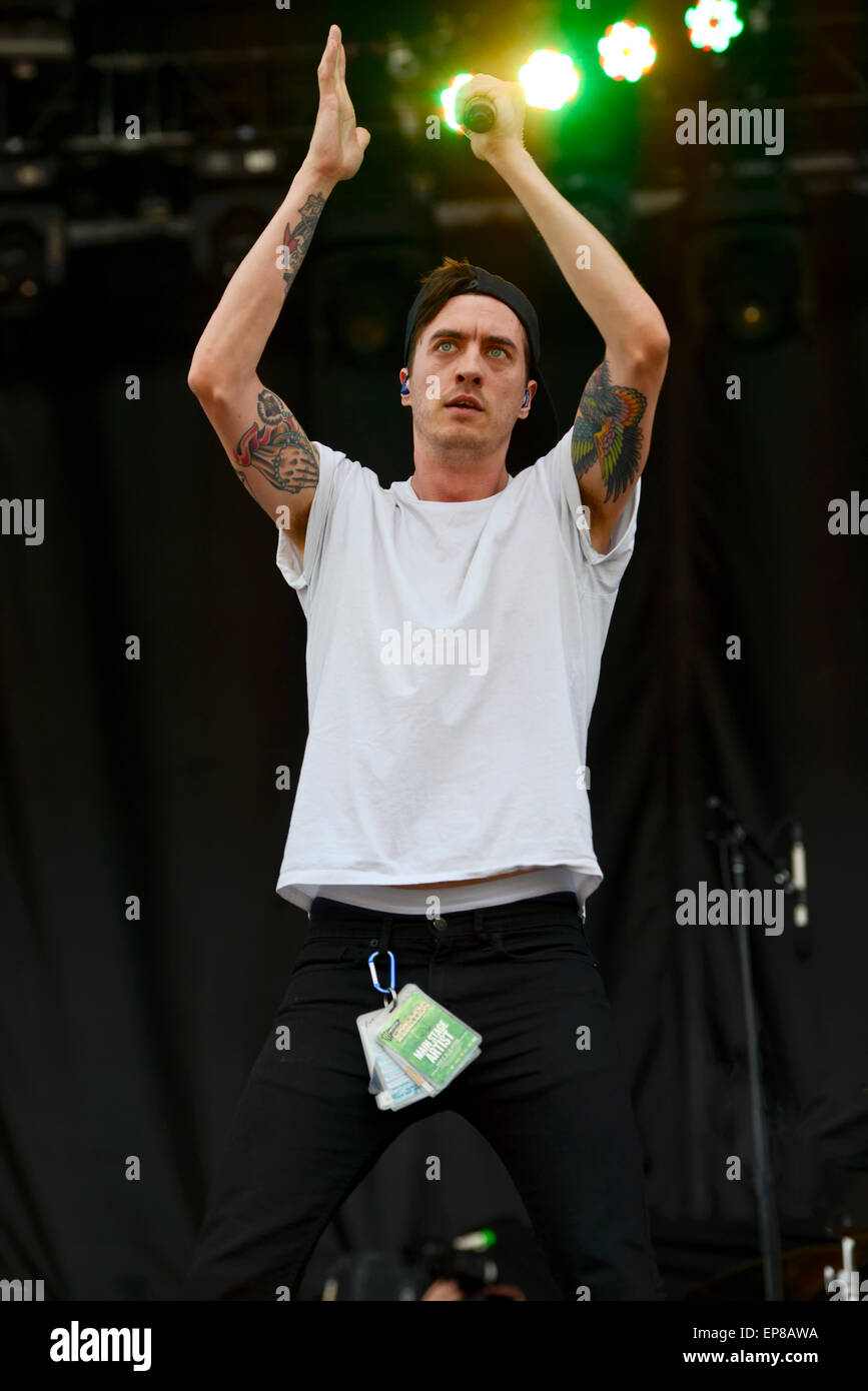 The band Young Guns at the 2015 Monster Energy Carolina Rebellion Stock ...