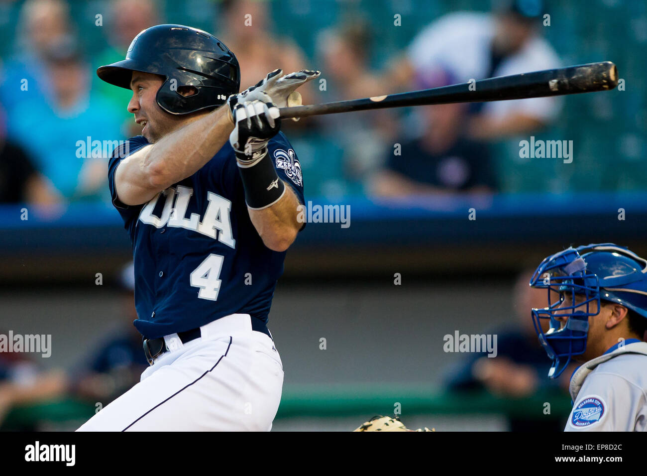 New Orleans, LA, USA. 14th May, 2015. New Orleans Zephyrs catcher Vinny