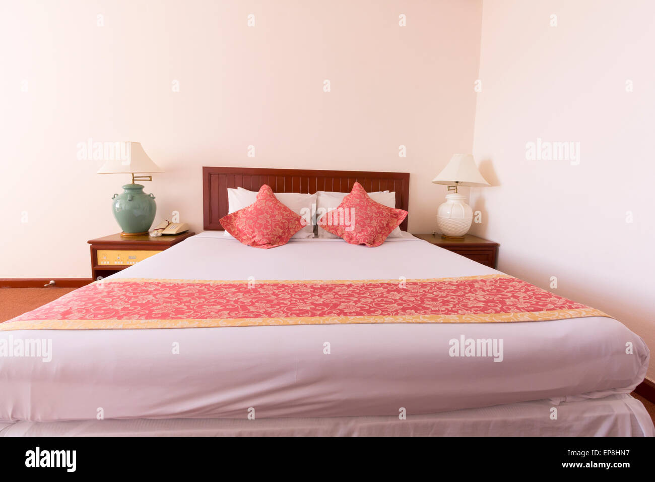 Contemporary bedroom design Stock Photo