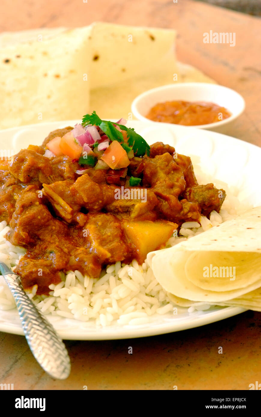 Beef curry is a favourite South African dish introduced by the Indian