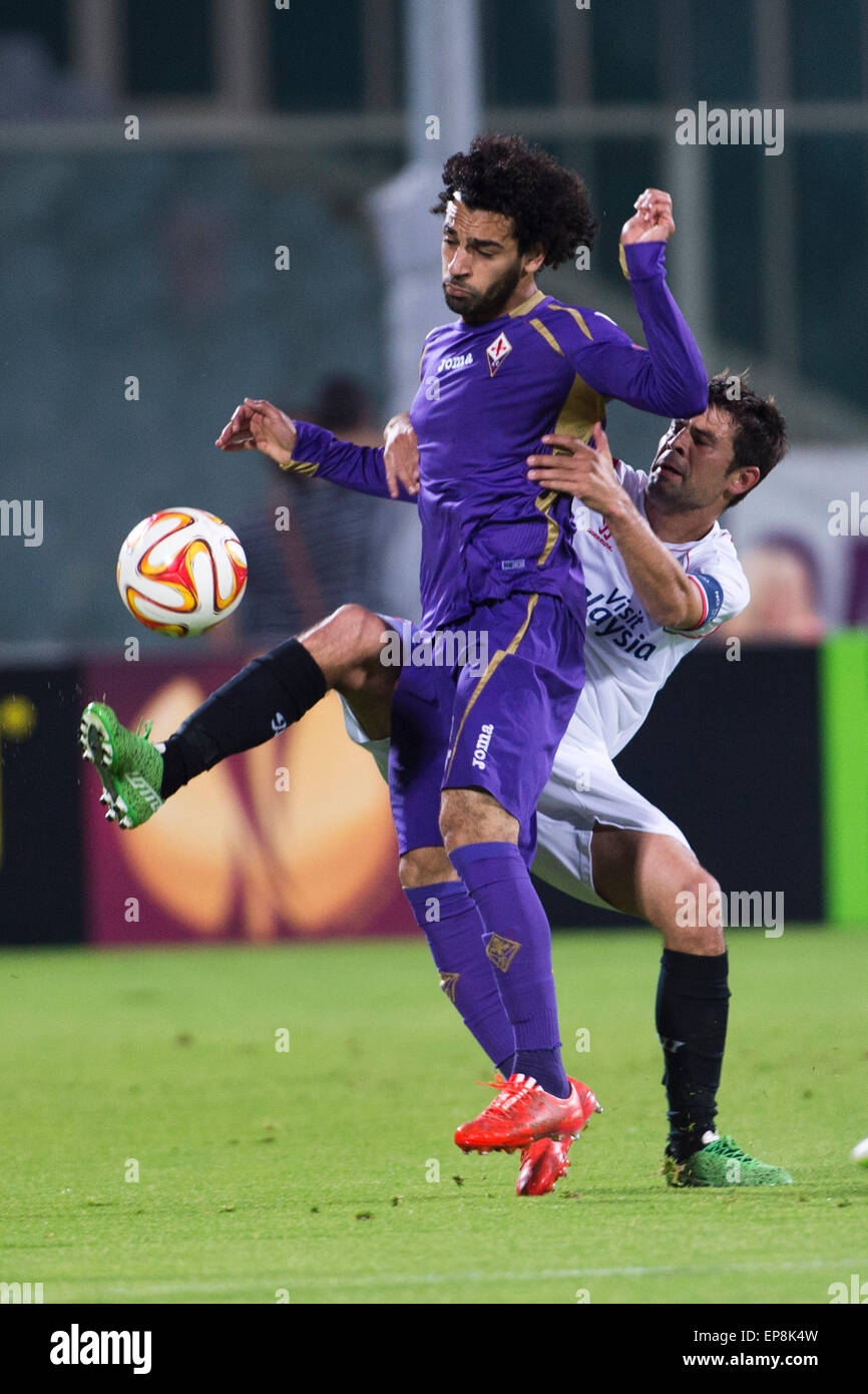 Mohamed Salah Fiorentina Coke Sivilla MAY 14 2015 Football Soccer UEFA Europa League Semi final 2nd leg match between ACF Fiorentina 0 2 Sevilla FC at Stadio Artemio Franchi in Florence
