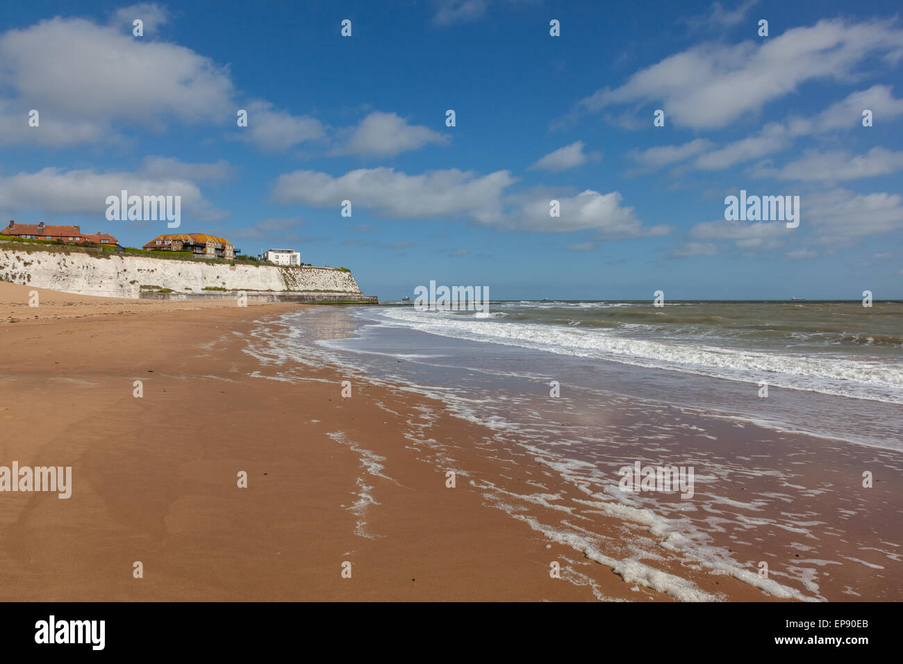 Joss Bay, a sandy sheltered beach near Broadstairs, Kent, England, UK