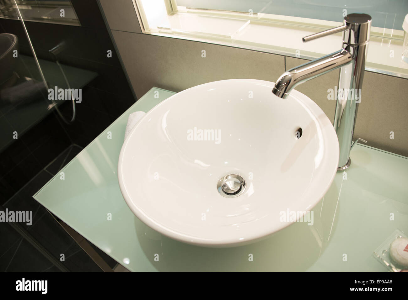 Modern sink in the bathroom Stock Photo - Alamy