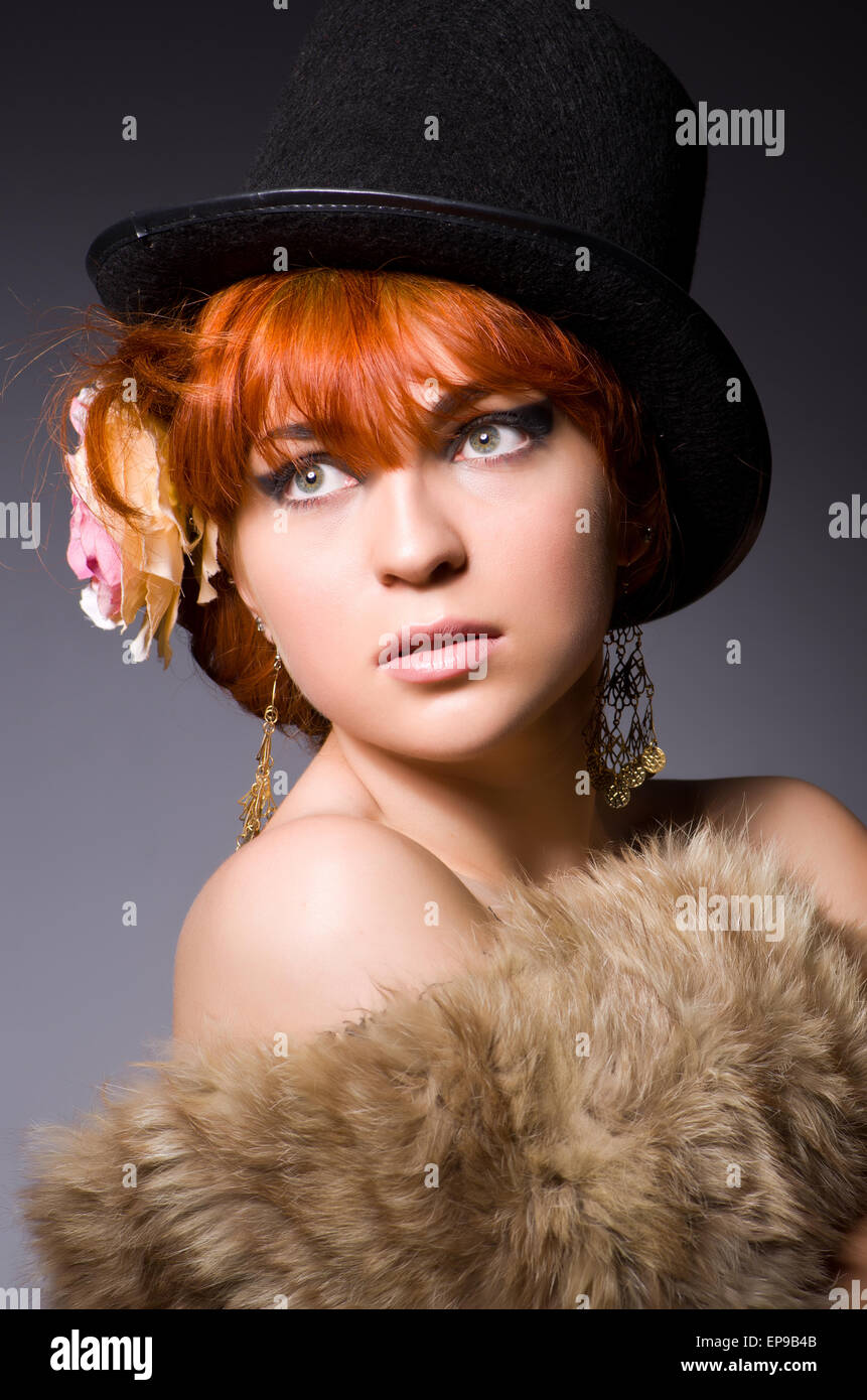 Business woman bowler hat hi-res stock photography and images - Alamy