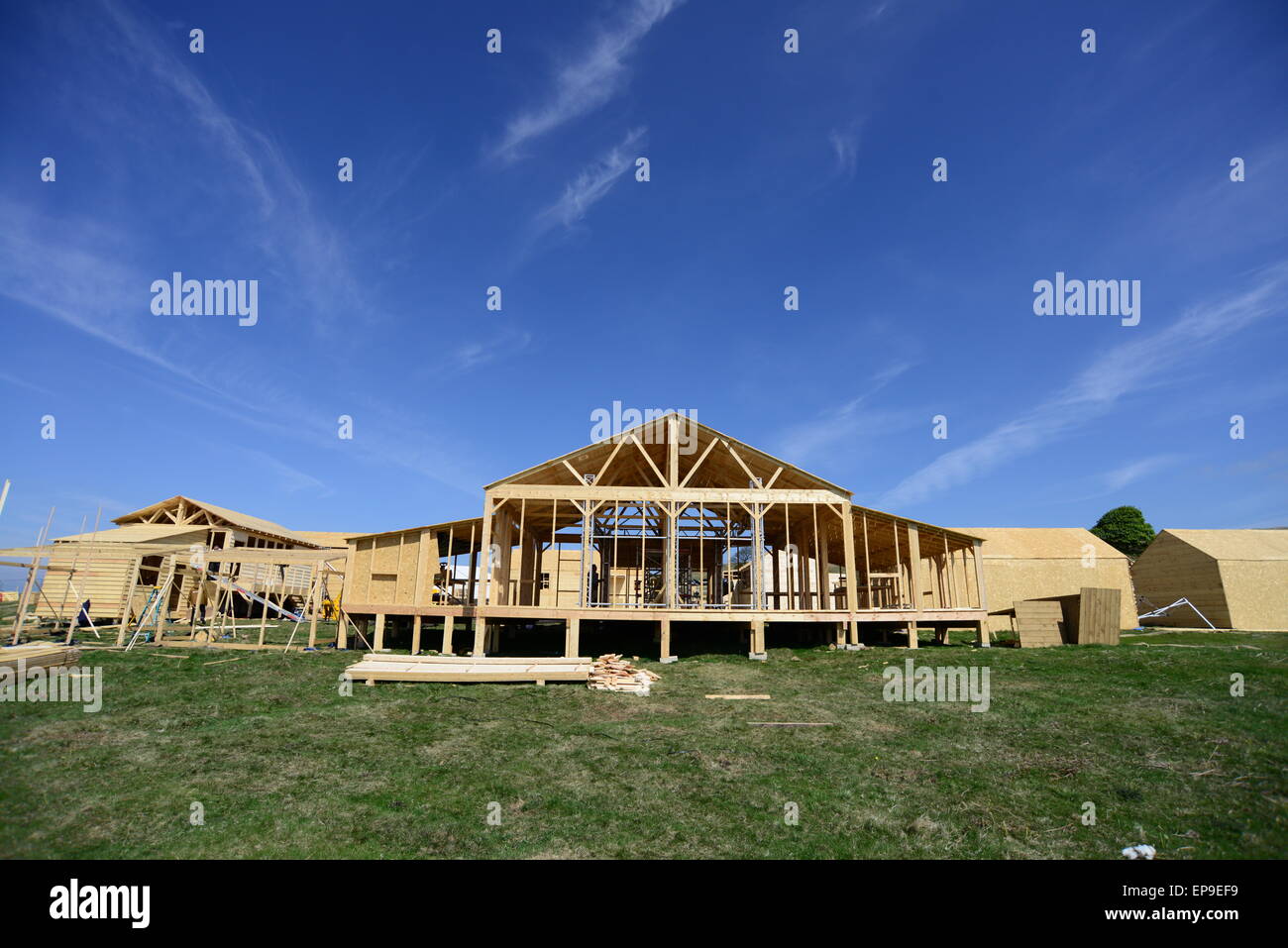 Barnsley, UK. The film set which is currently being built for new ITV drama 'Jericho'. Picture: Scott Bairstow/Alamy Stock Photo