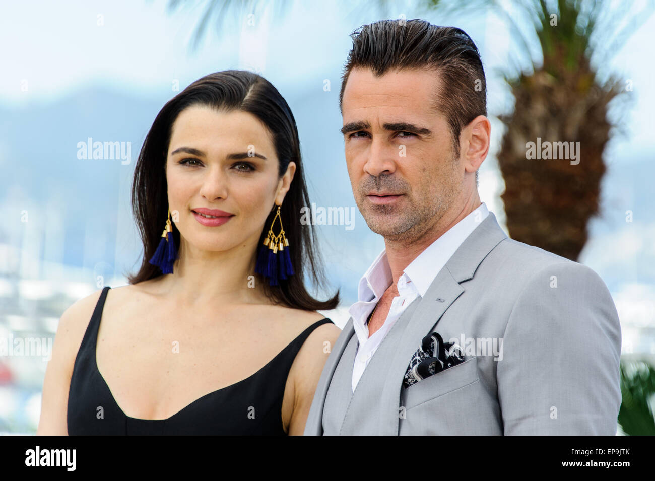 Cannes, France. 15th May, 2015. Rachel Weisz and Colin Farrell at a photocall for 'The Lobster' 68th Cannes Film Festival 2015,  Palais Du Festival, Cannes, France  on 15th May 2015 Credit:  James McCauley/Alamy Live News Stock Photo