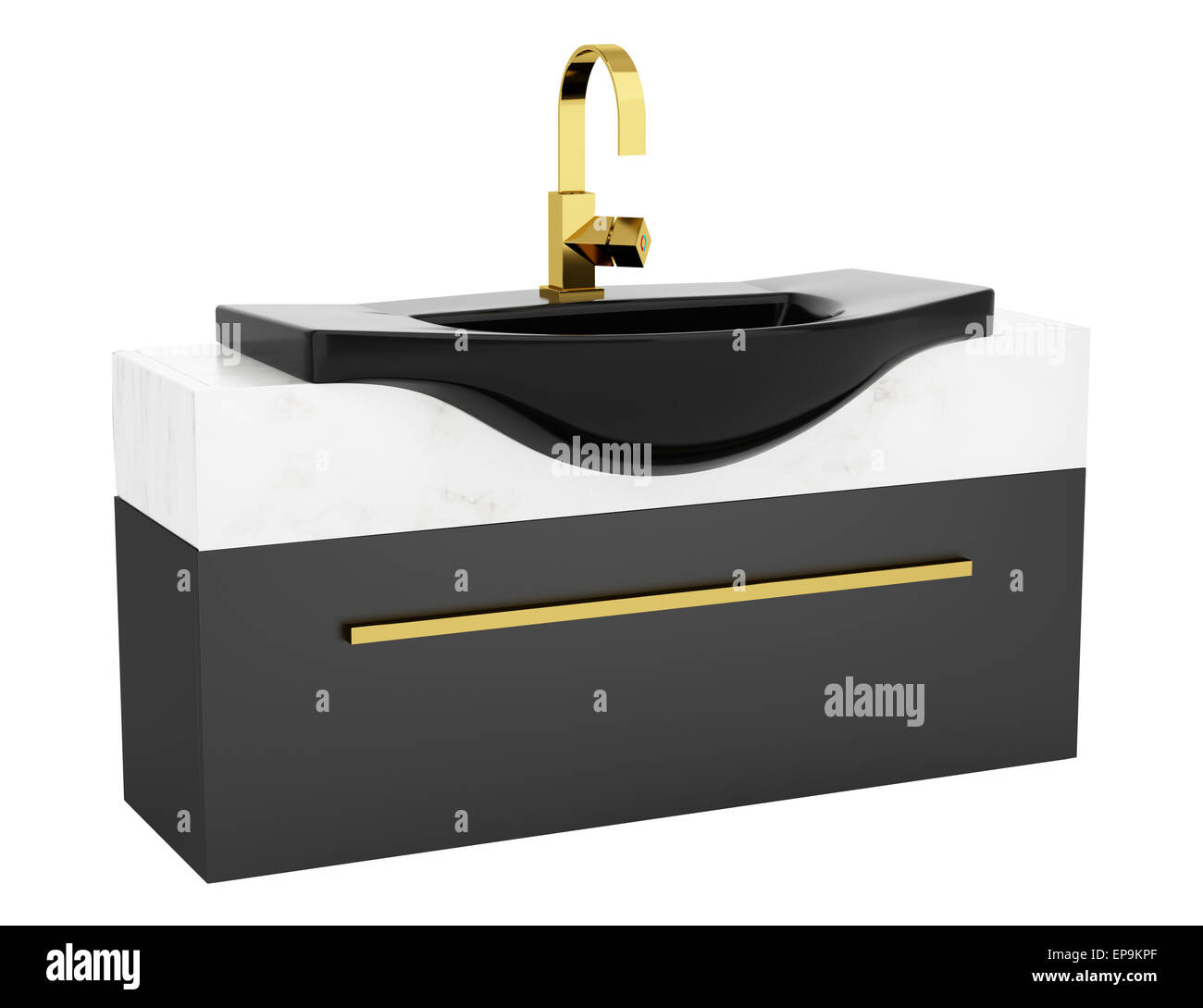 modern black bathroom sink isolated on white Stock Photo Alamy