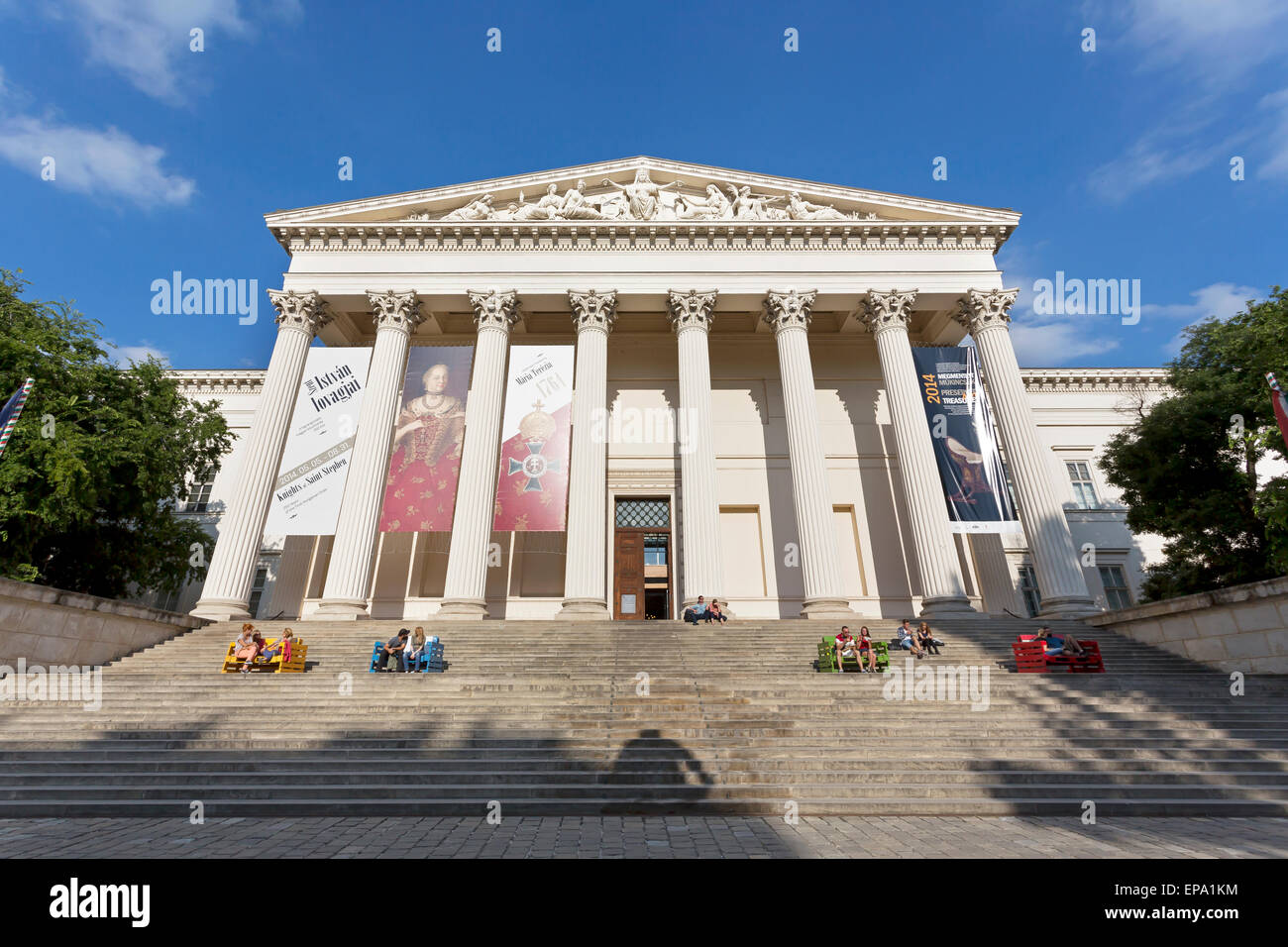 The Hungarian National Museum in Budapest, Hungary. Stock Photo