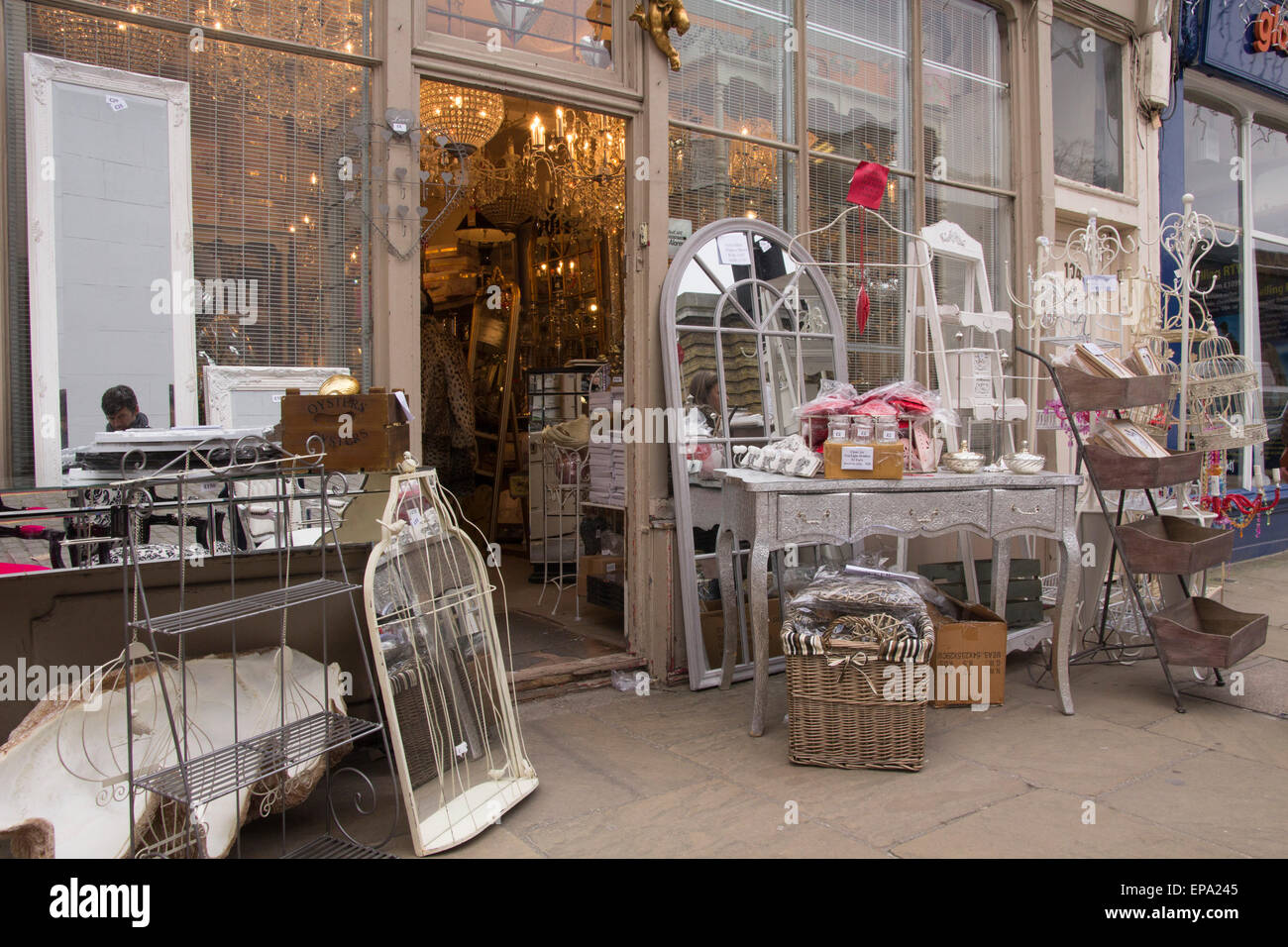 vintage shops Stock Photo