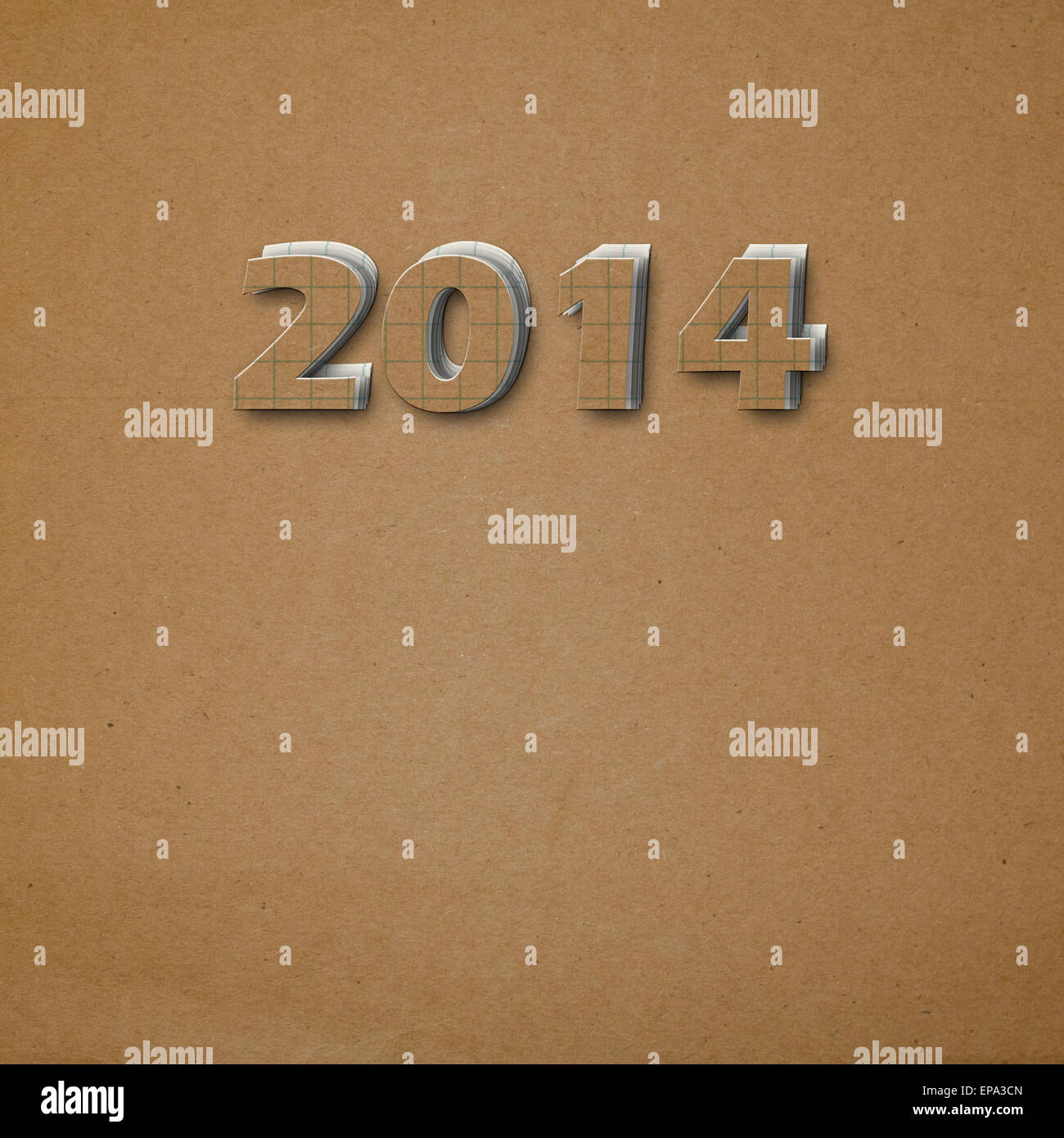 Paper numbers of new 2014 on an abstract background Stock Photo - Alamy