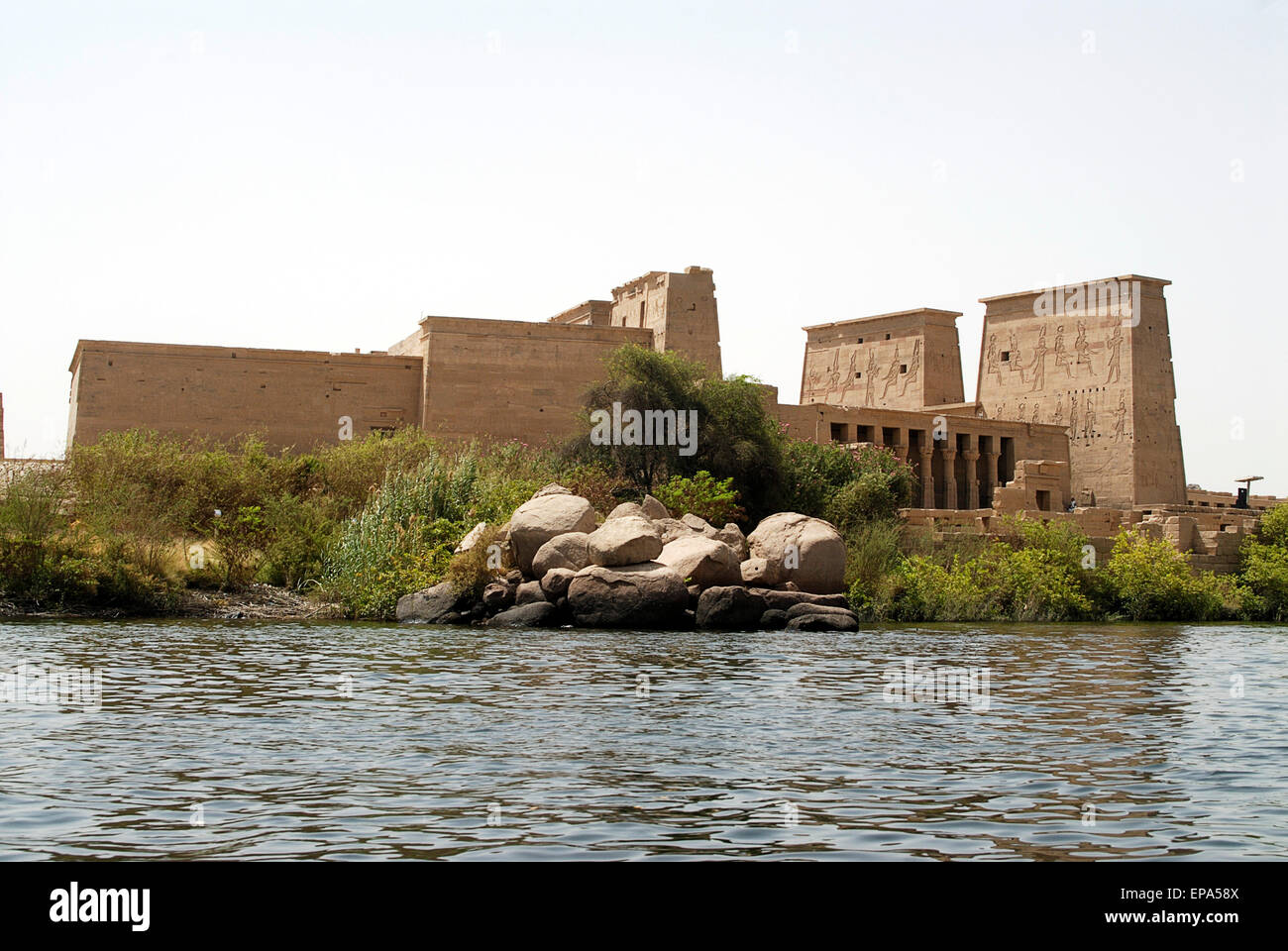 Philae Temple Egypt Stock Photo
