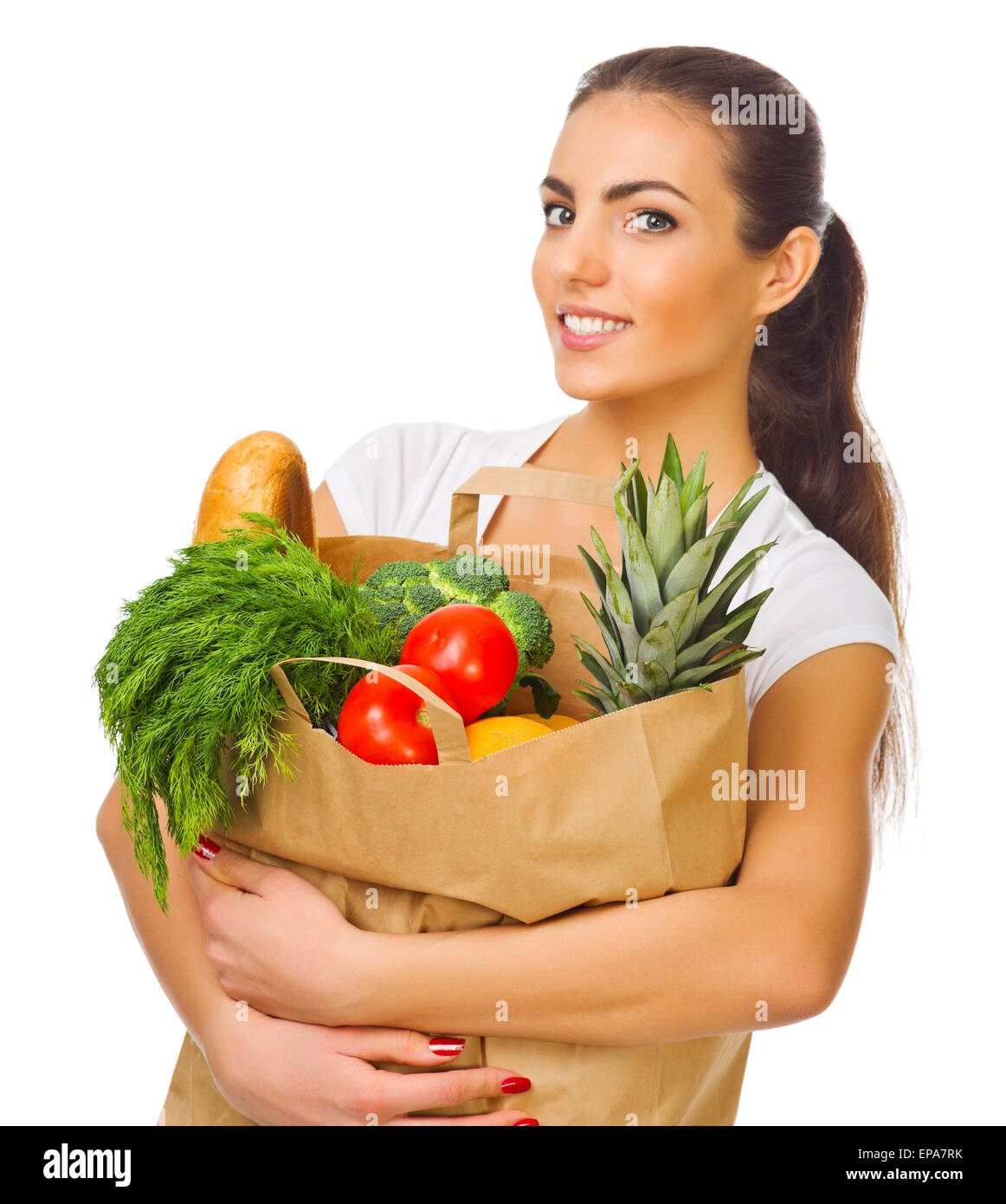 Girl carrying a bag hi-res stock photography and images - Alamy