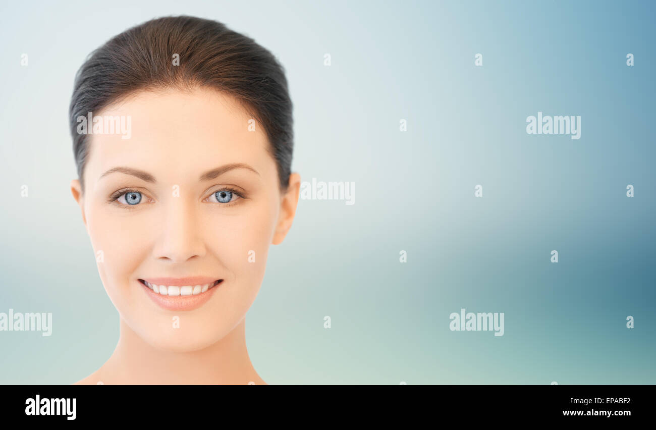 beautiful young woman face Stock Photo Alamy