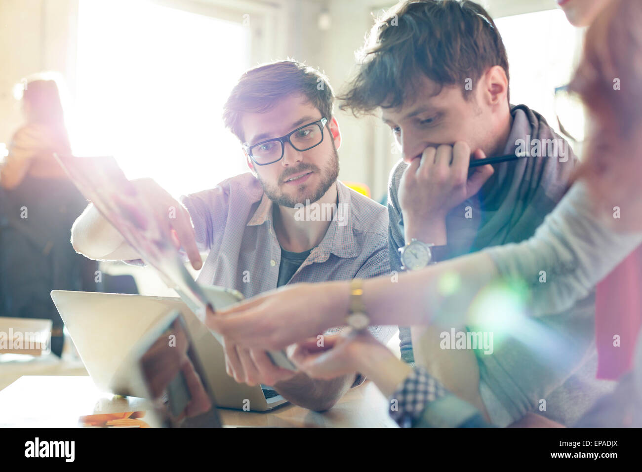 creative business people proofs office Stock Photo