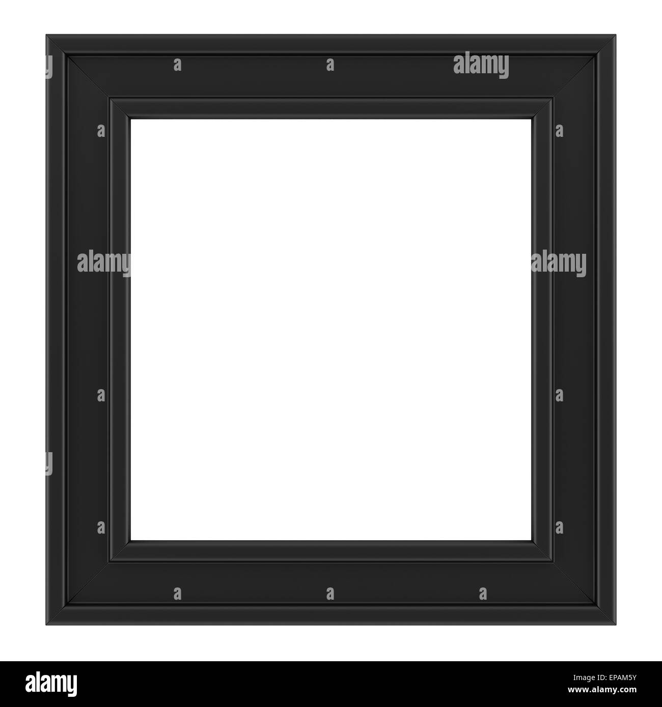 black frame isolated on white background Stock Photo
