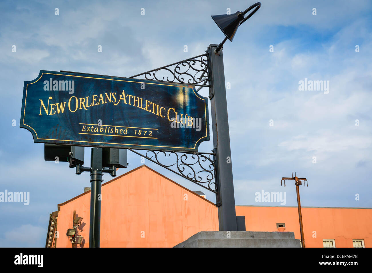 A Sign in front of The New Orleans Athletic Club, established in 1872 in  the French Quarter, New Orleans, LA Stock Photo - Alamy