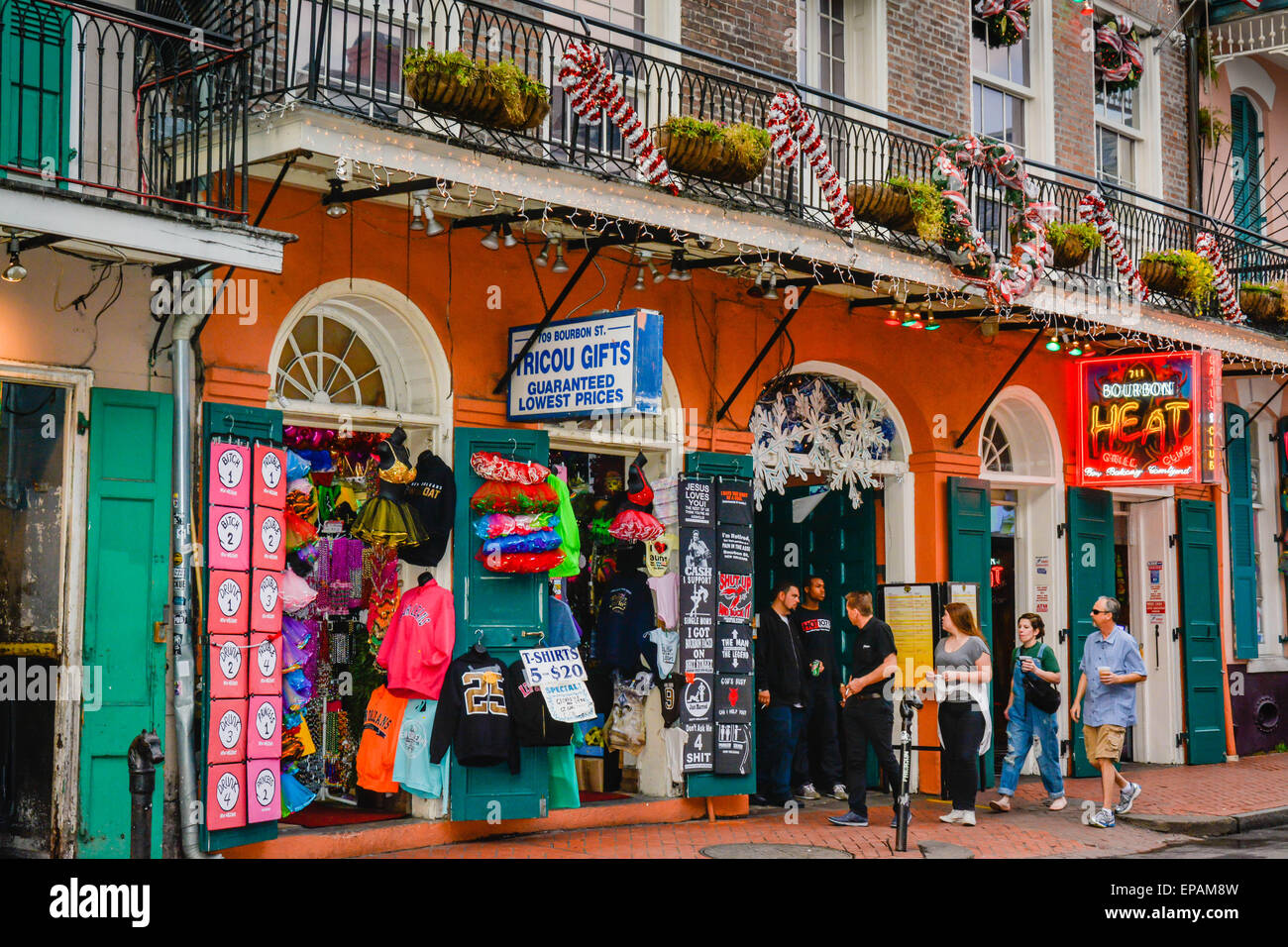 Tee Shirts, gifts and costumes offered for sale at Souvenir shops on