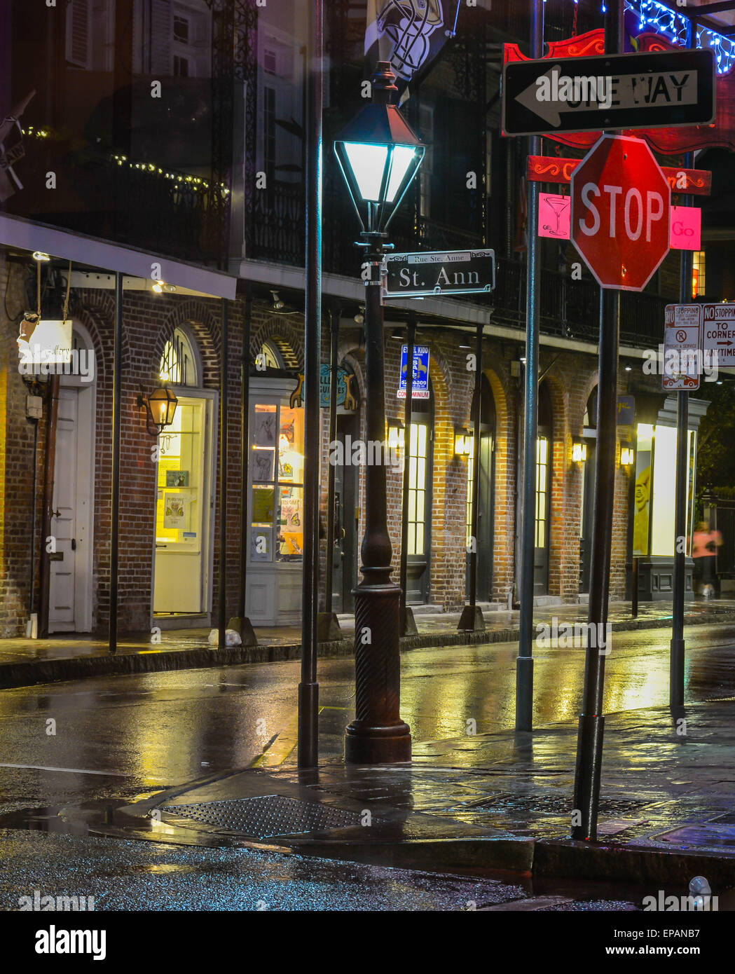 Bourbon street lamp post in hi-res stock photography and images - Alamy