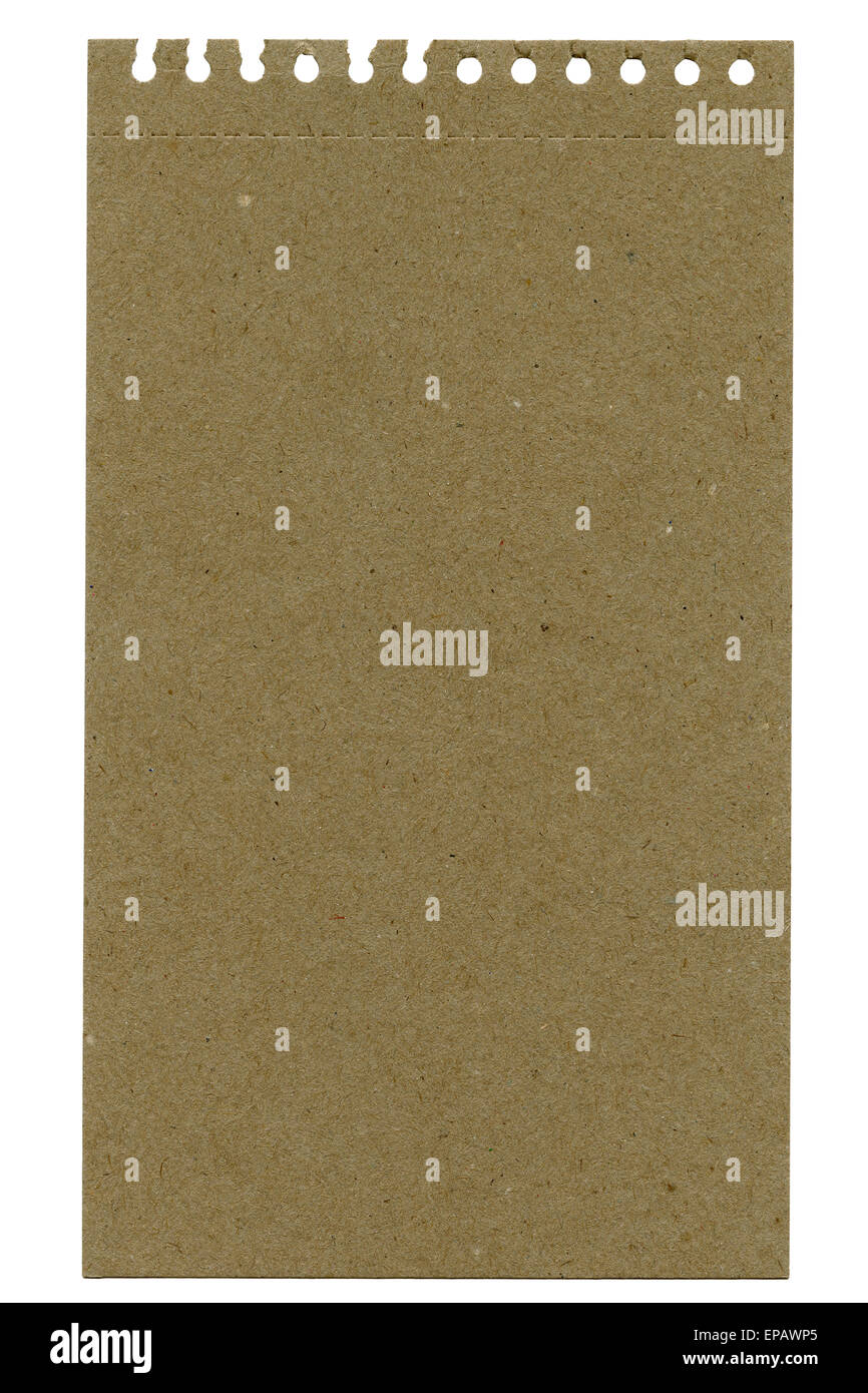 Recycled paper sheet isolated on white Stock Photo Alamy