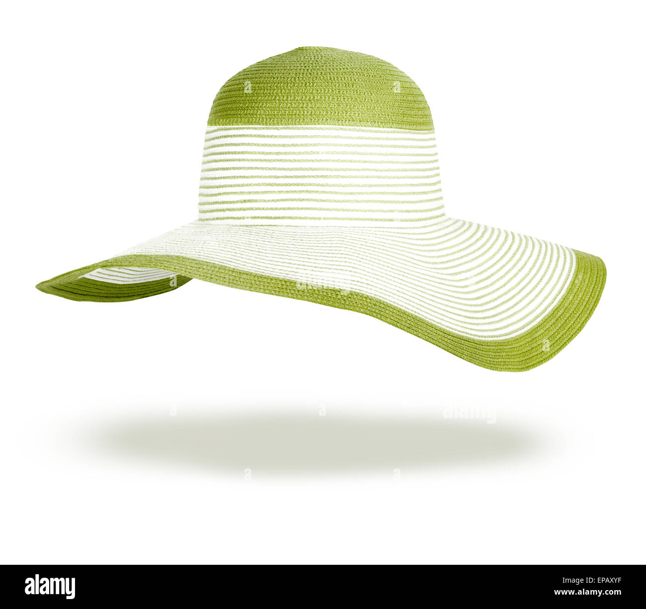 Summer straw hat isolated on white background Stock Photo - Alamy
