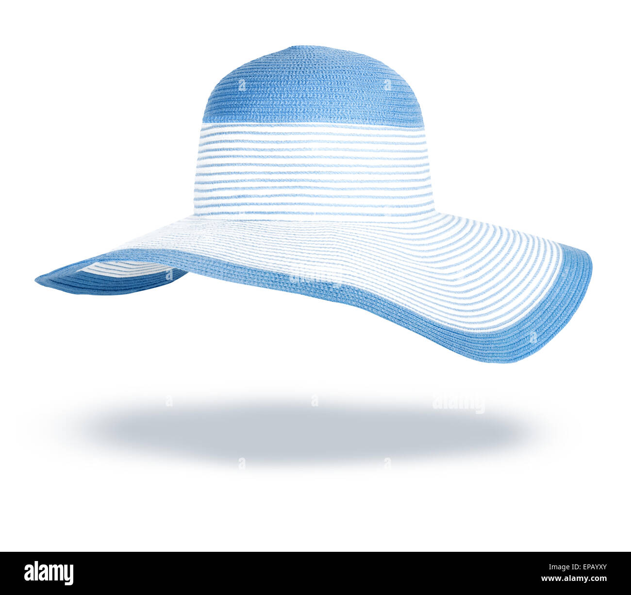 Summer straw hat isolated on white background Stock Photo - Alamy