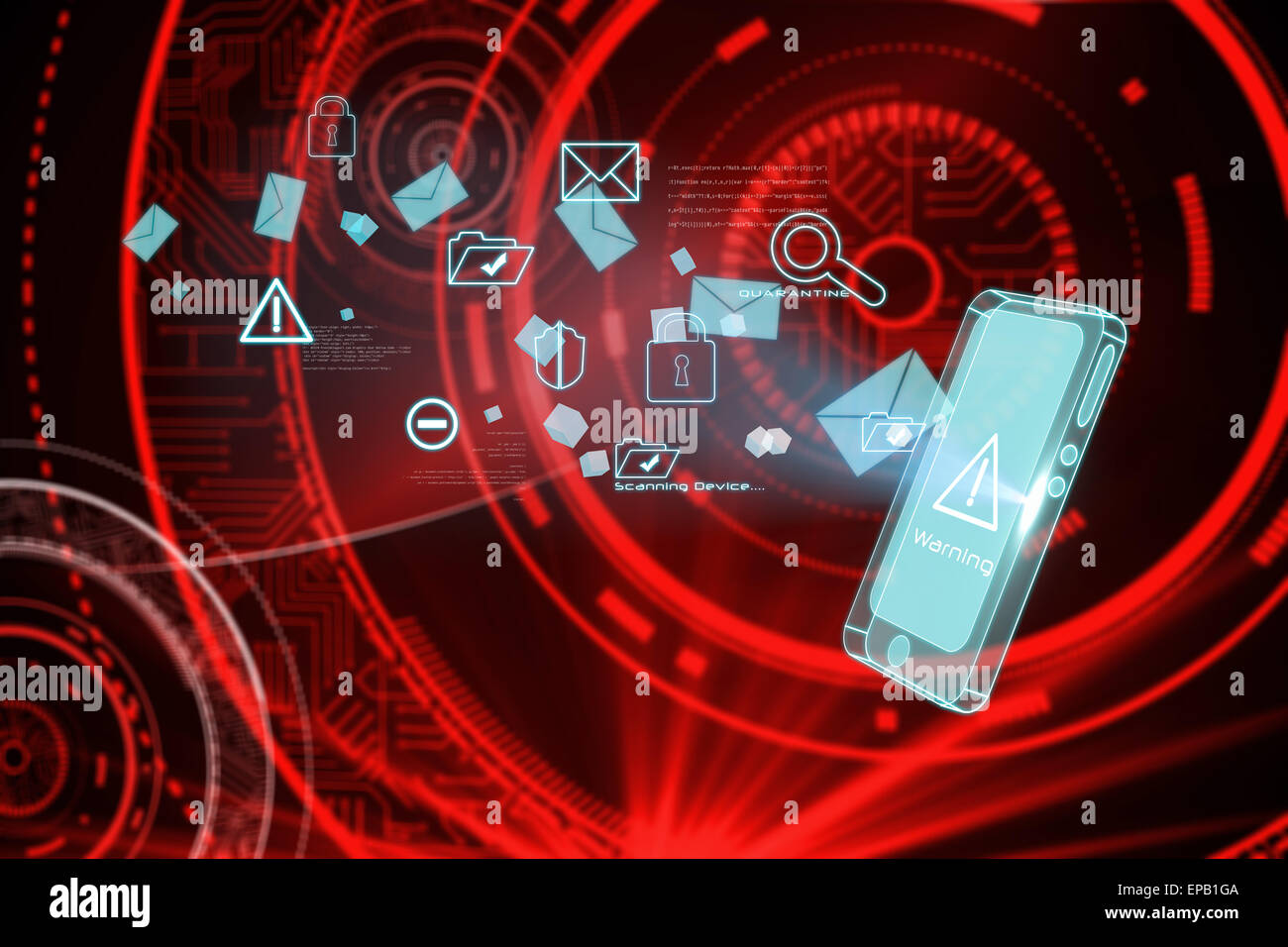 Composite image of security interface Stock Photo Alamy