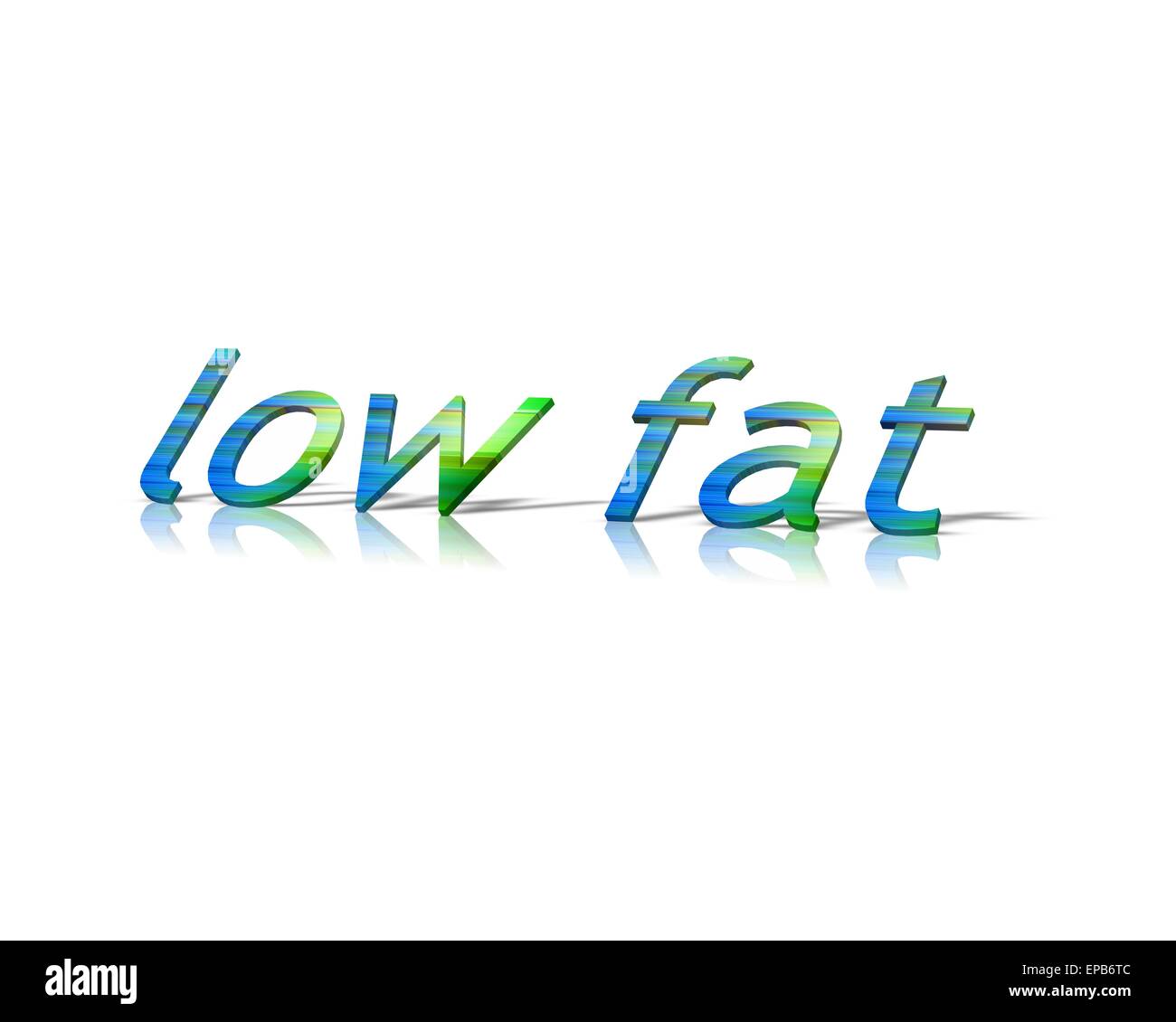 low fat Stock Photo