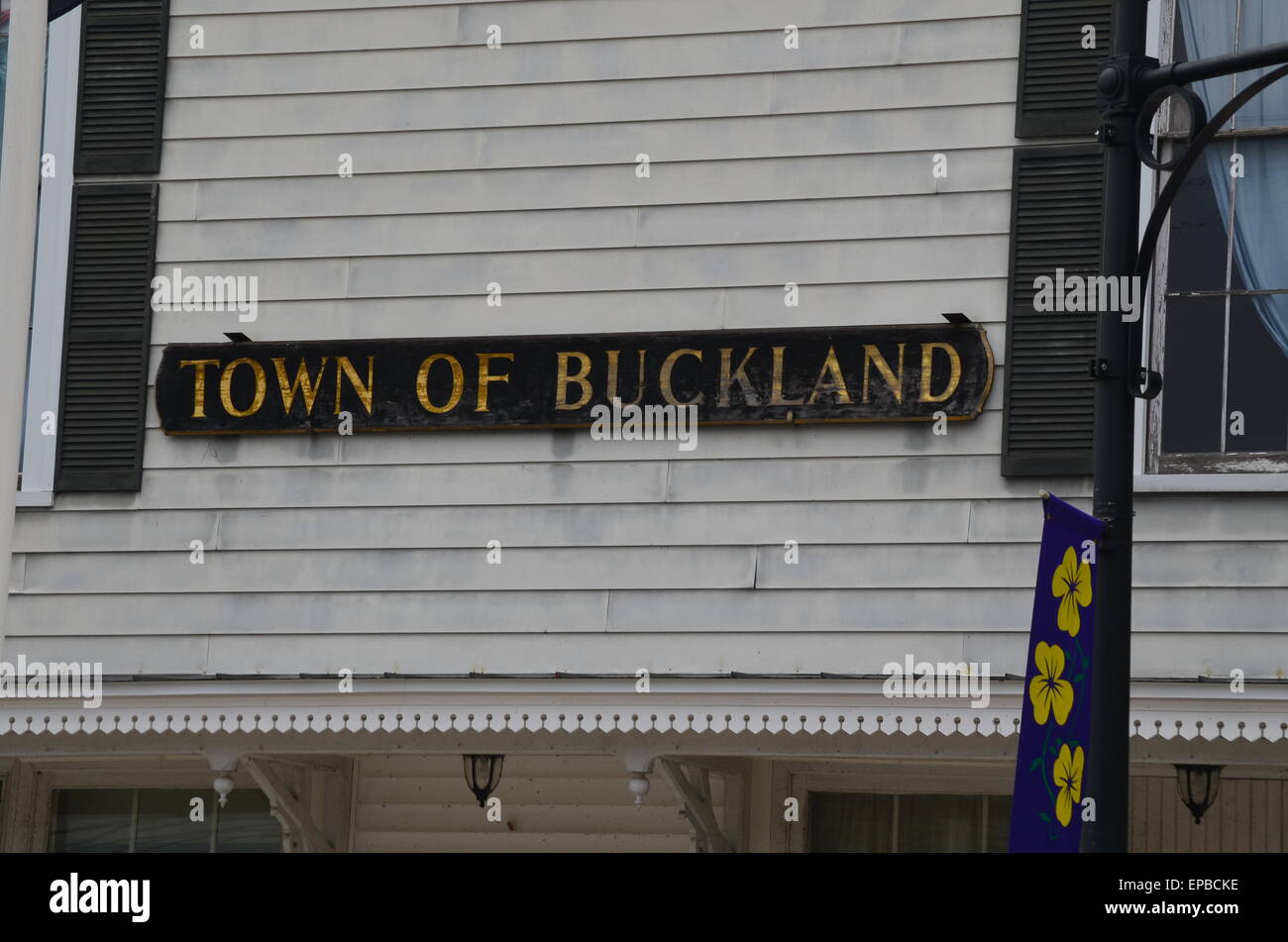 Sign for town of Buckland Stock Photo Alamy