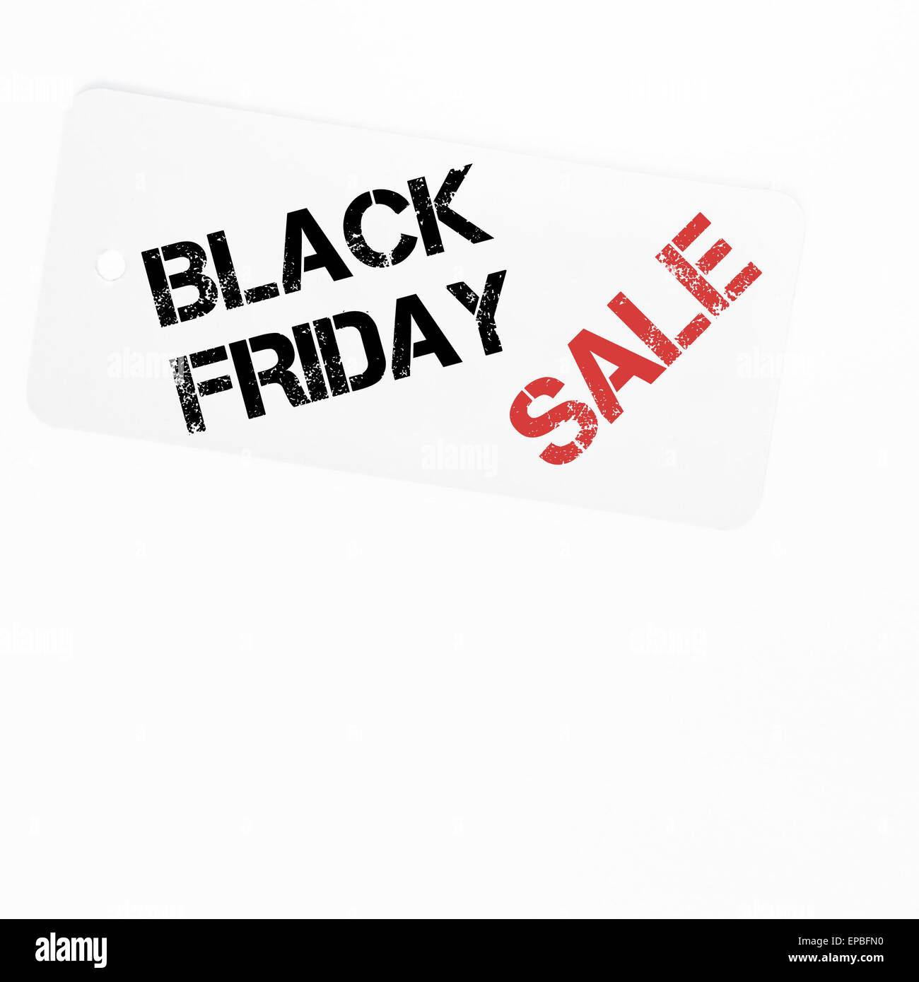 Black Friday sale tag isolated on white background with copy space ...