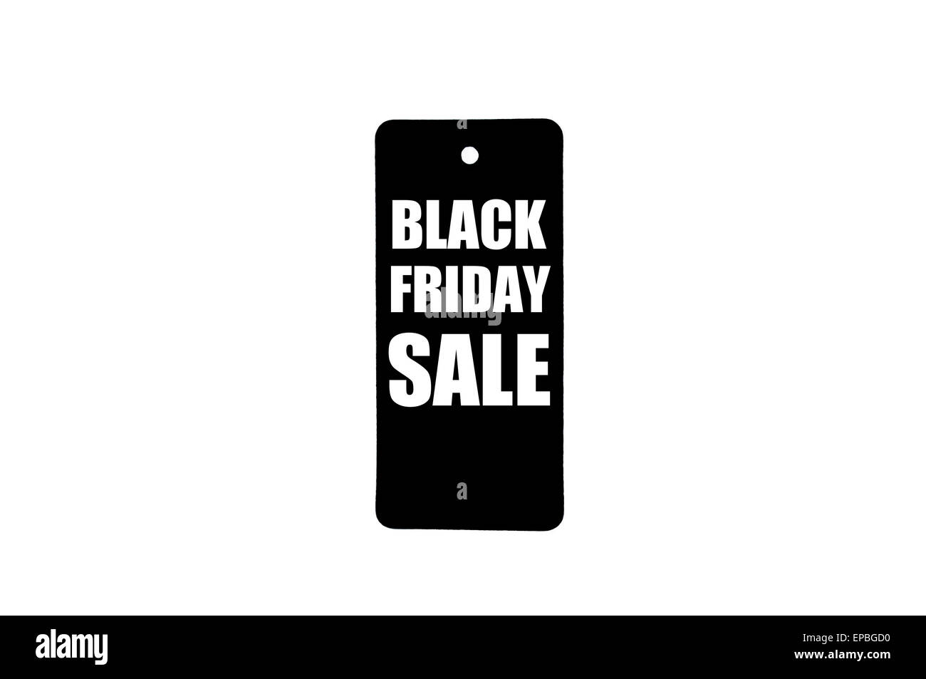Black Friday sale tag isolated on white background with copy space ...