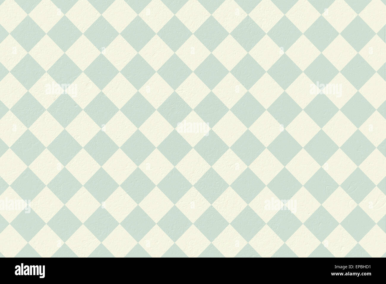 Blue and cream patterned wallpaper Stock Photo