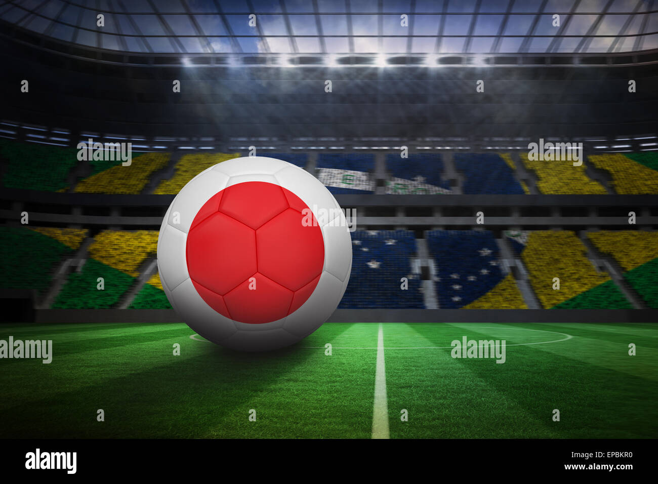Football in japan colours Stock Photo Alamy