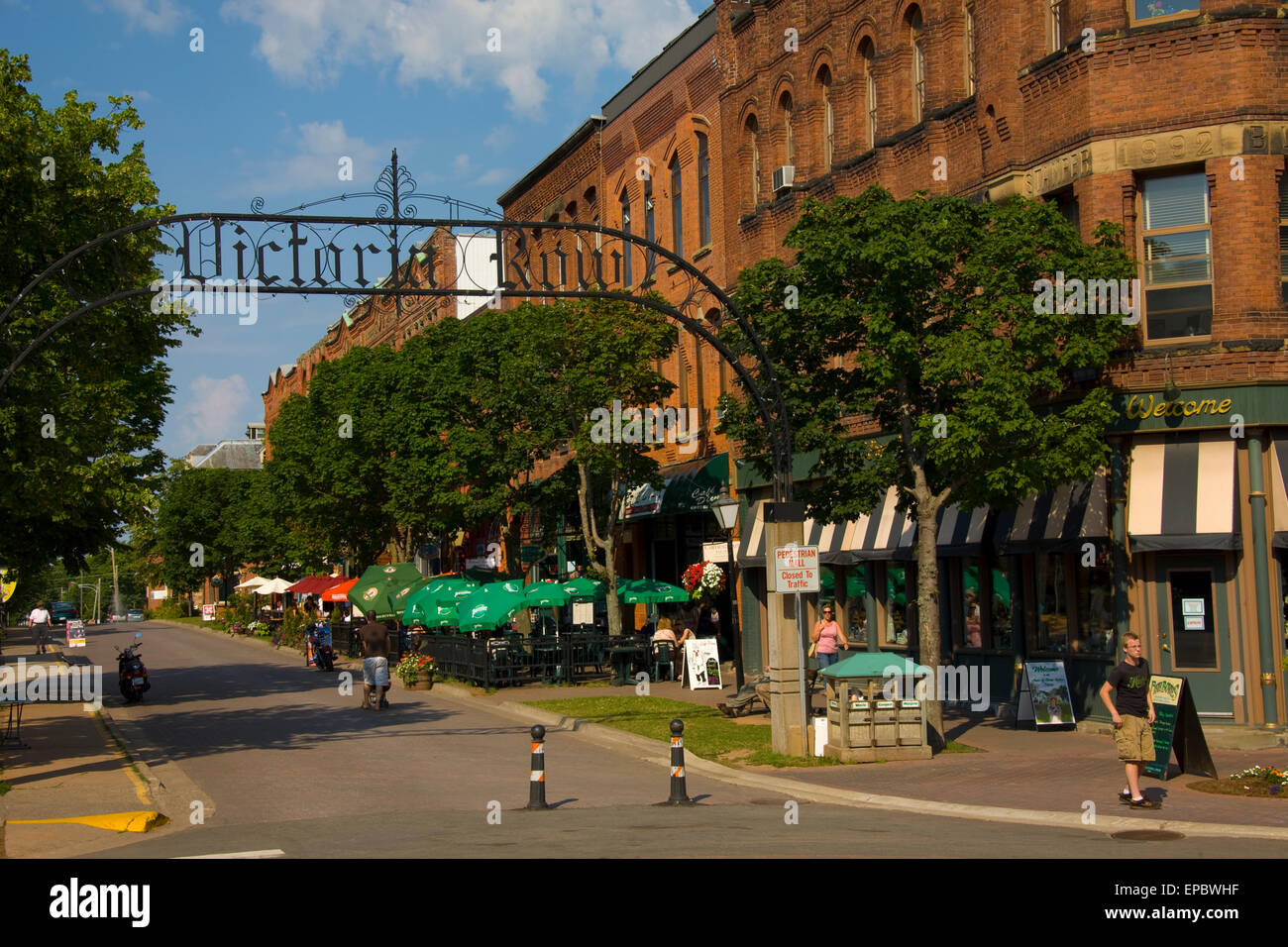 Victoria row charlottetown prince edward island stock photo alamy