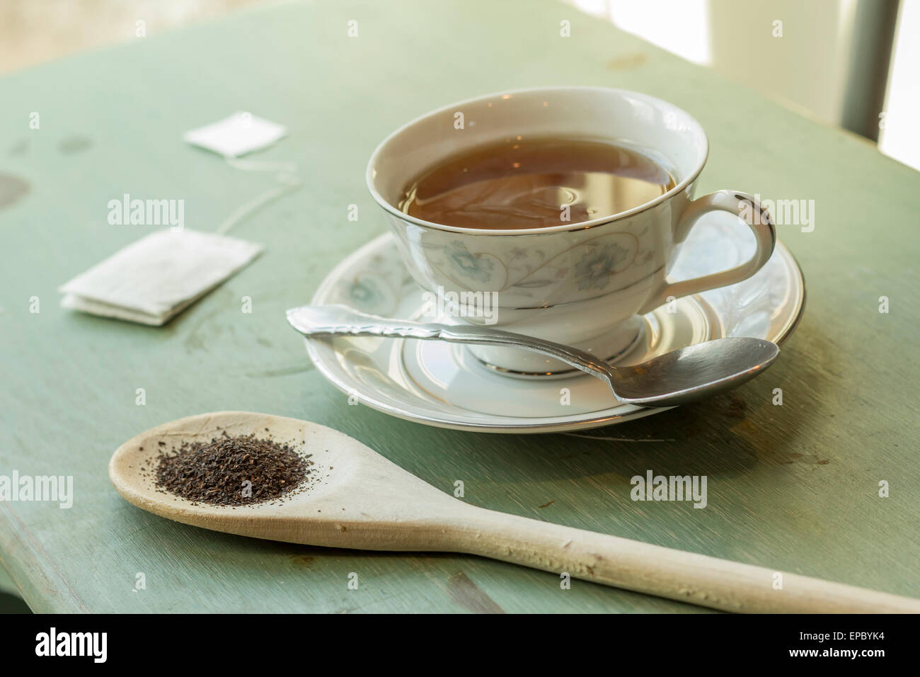 British black tea in a dainty tea cup and saucer Stock Photo Alamy