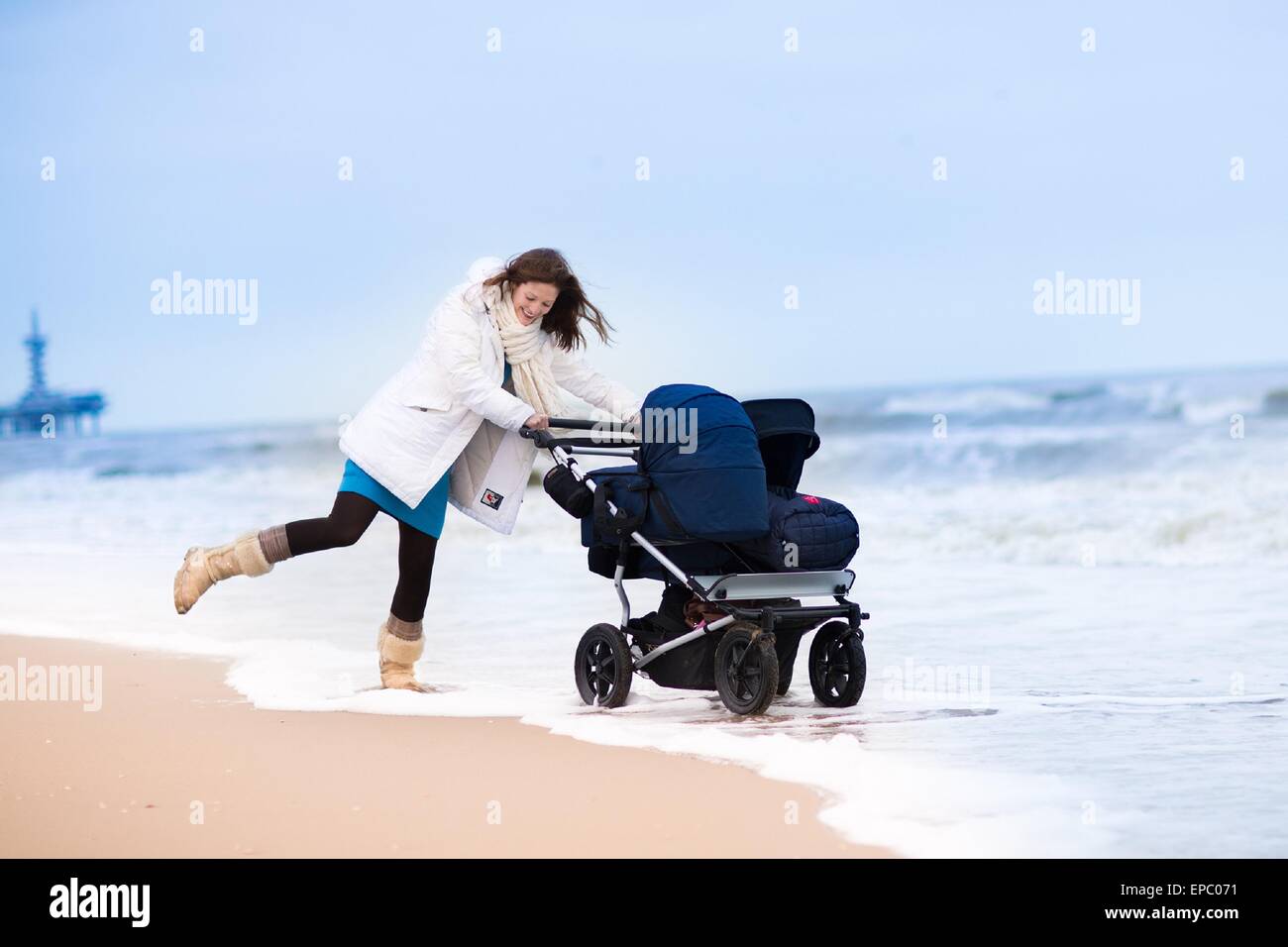 all terrain double pram