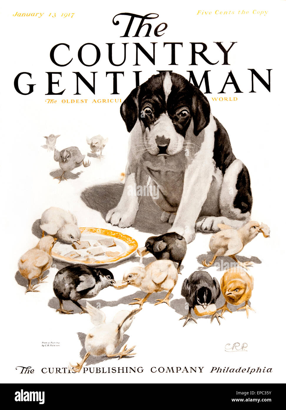 Cover of Country Gentleman agricultural magazine from the early 20th century.  . Stock Photo
