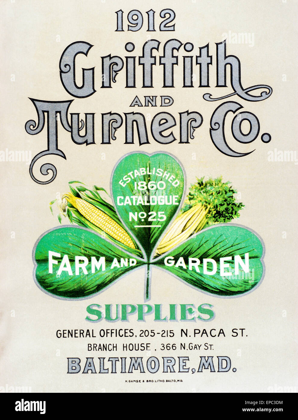 Historic Griffith and Turner Co. farm and garden supply catalog from