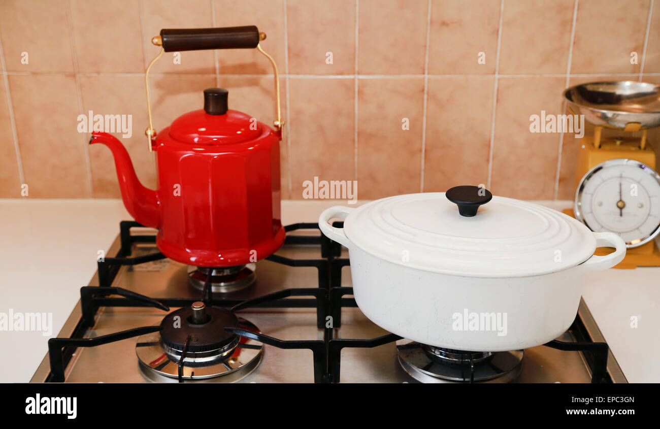 Pot and kettle Stock Photo Alamy