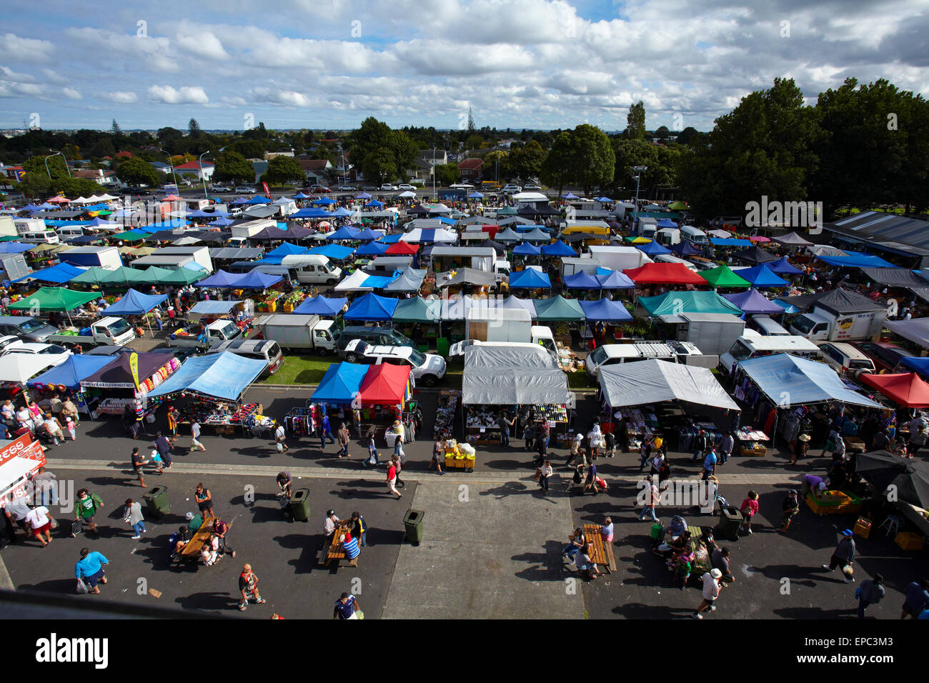 Auckland new zealand avondale market hires stock photography and