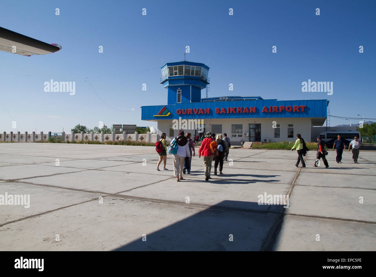 Gurvan Saikhan Airport, Dalanzadgad, South Gobi Province, Mongolia Stock Photo