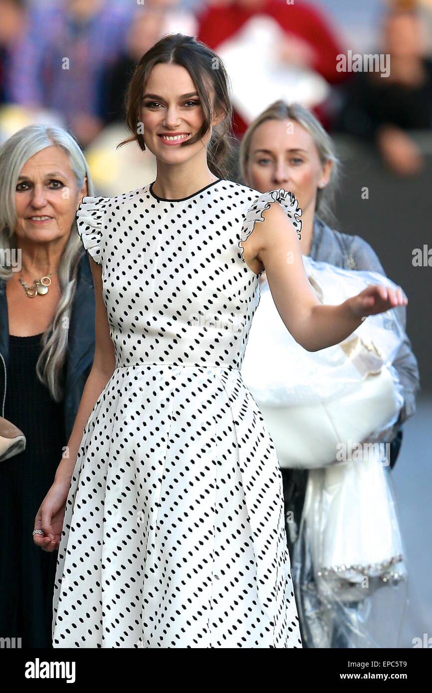 Keira Knightley seen arriving for a taping of Jimmy Kimmel Live.  Featuring: Keira Knightley,Sharman Macdonald Where: Los Angeles, California, United States When: 10 Nov 2014 Credit: Michael Wright/WENN.com Stock Photo