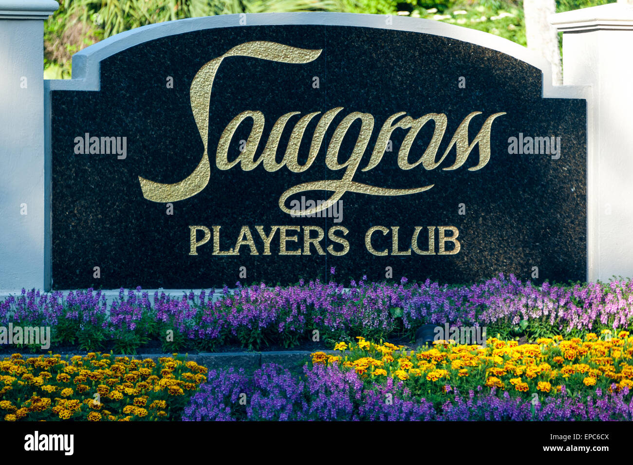 Sawgrass Players Club entry sign at TPC Sawgrass in Ponte Vedra Beach ...